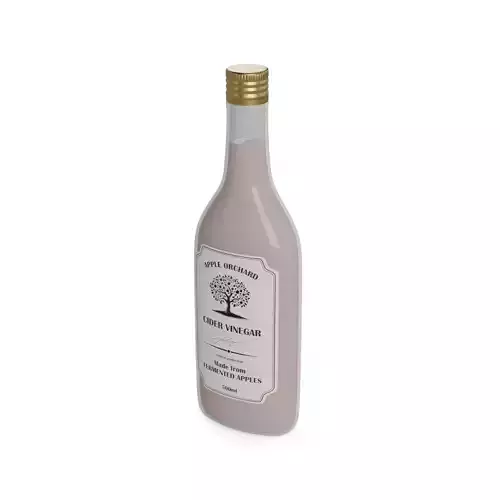 Vinegar and concentrated lemon juice Cider Vinegar Low-poly 3D model