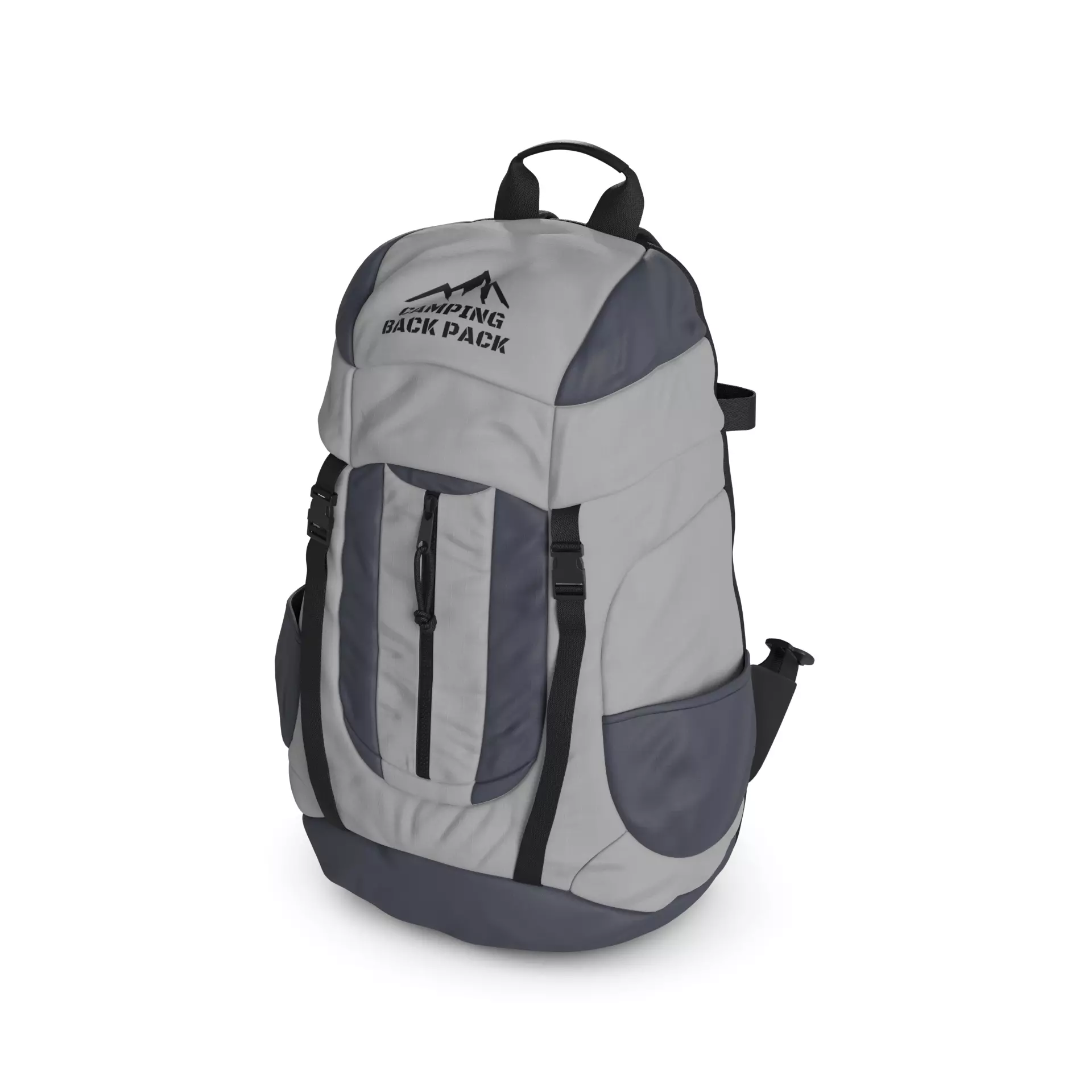 Camping Camping Backpack 3D model_0
