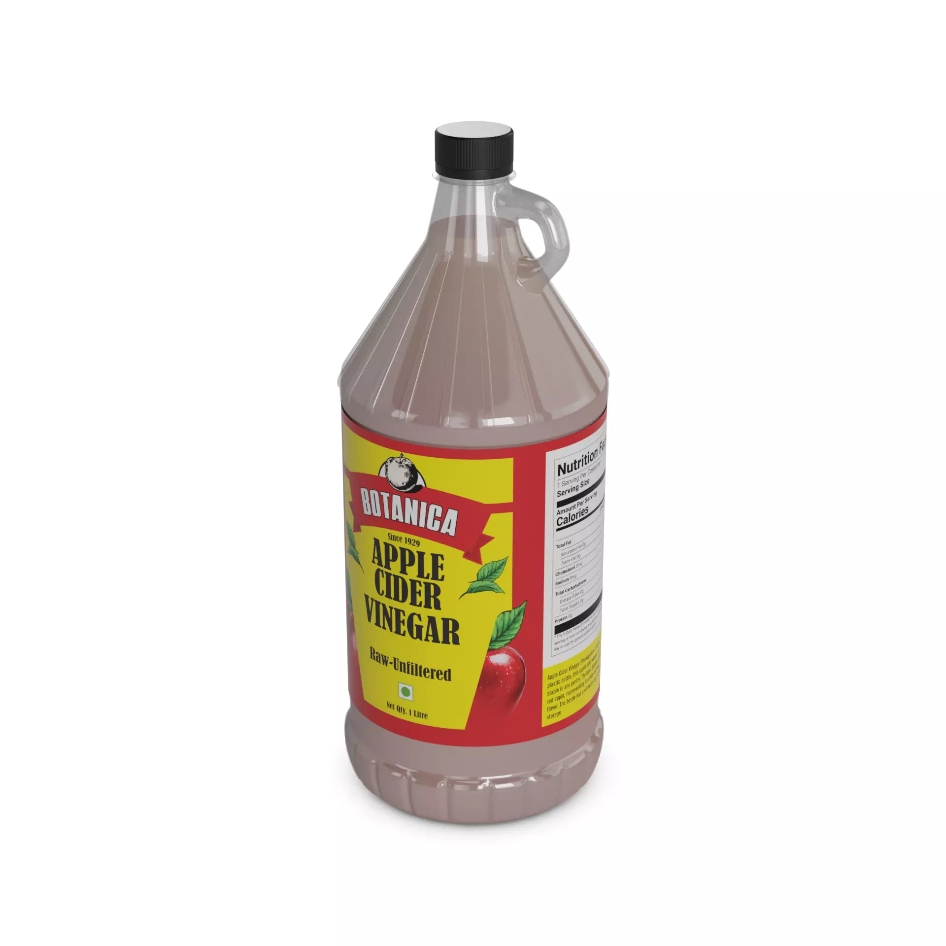 Vinegar and concentrated lemon juice Apple Cider Vinegar 3D model_0