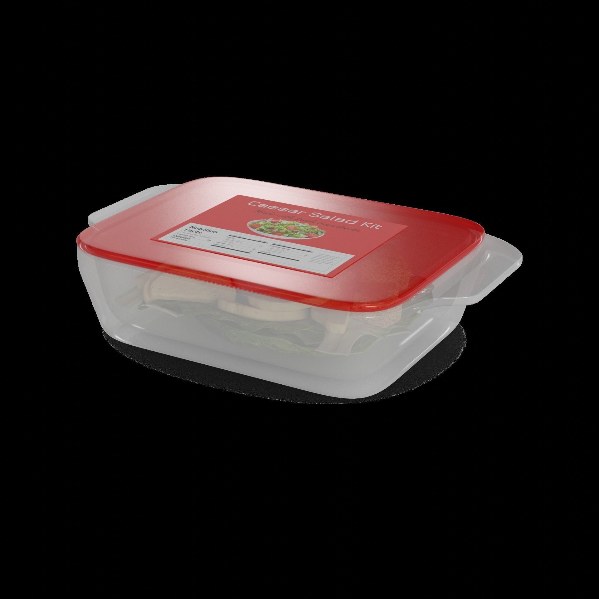Salads Caesar Salad Kit 3D model_1