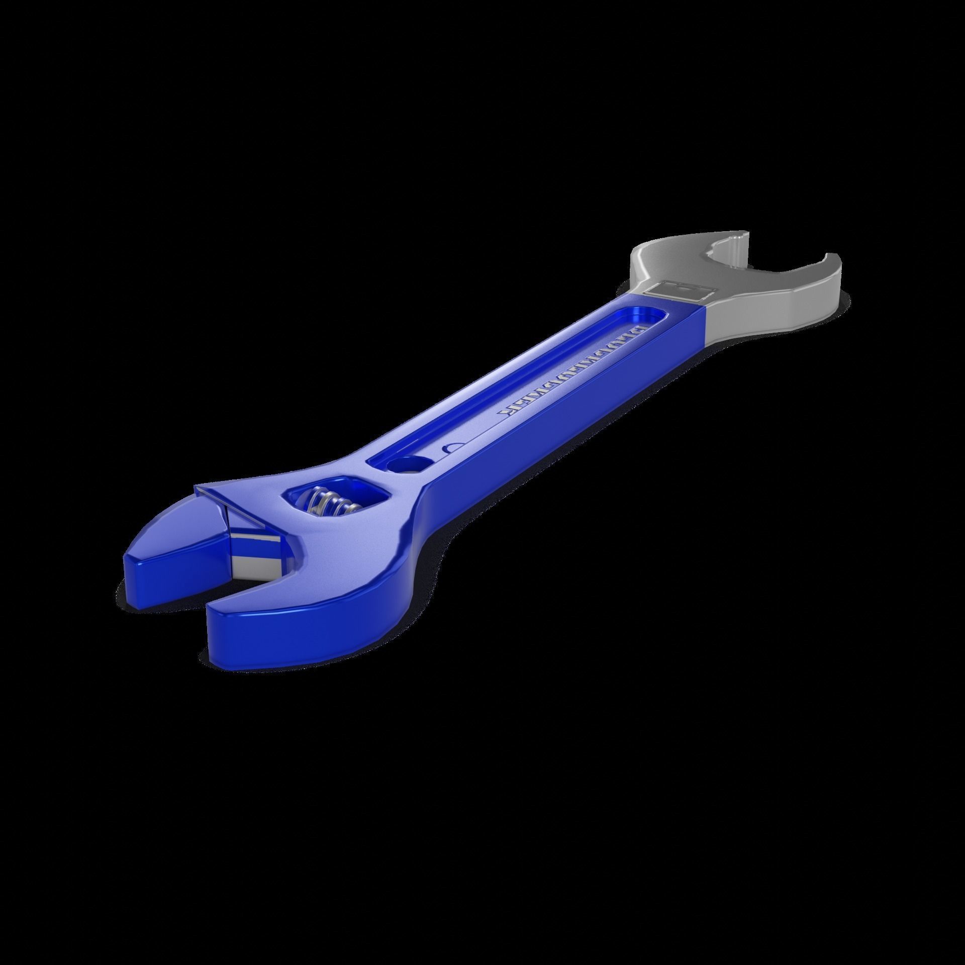 DIY essentials Adjustable Wrench Low-poly 3D model_1