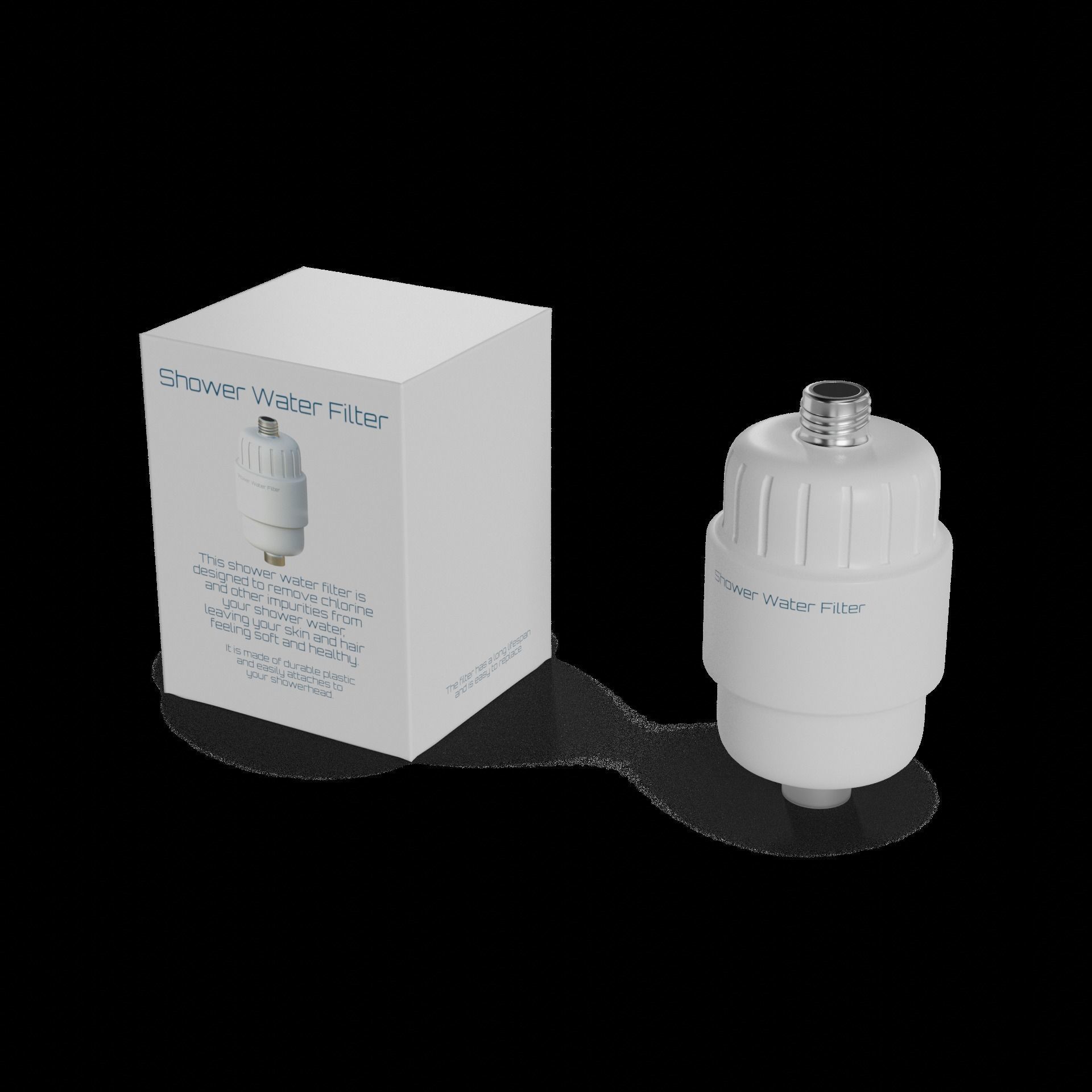 Water filters and accessories Shower Water Filter 3D model_1