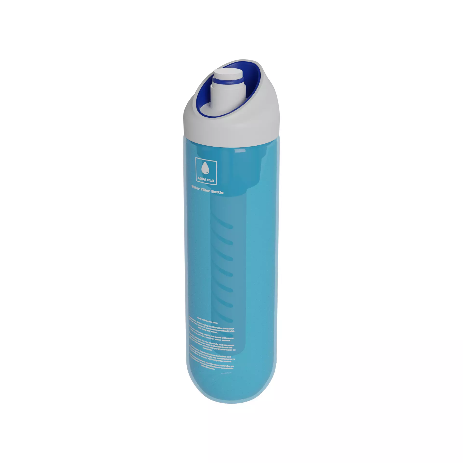 Water filters and accessories Water Filter Bottle 3D model_0