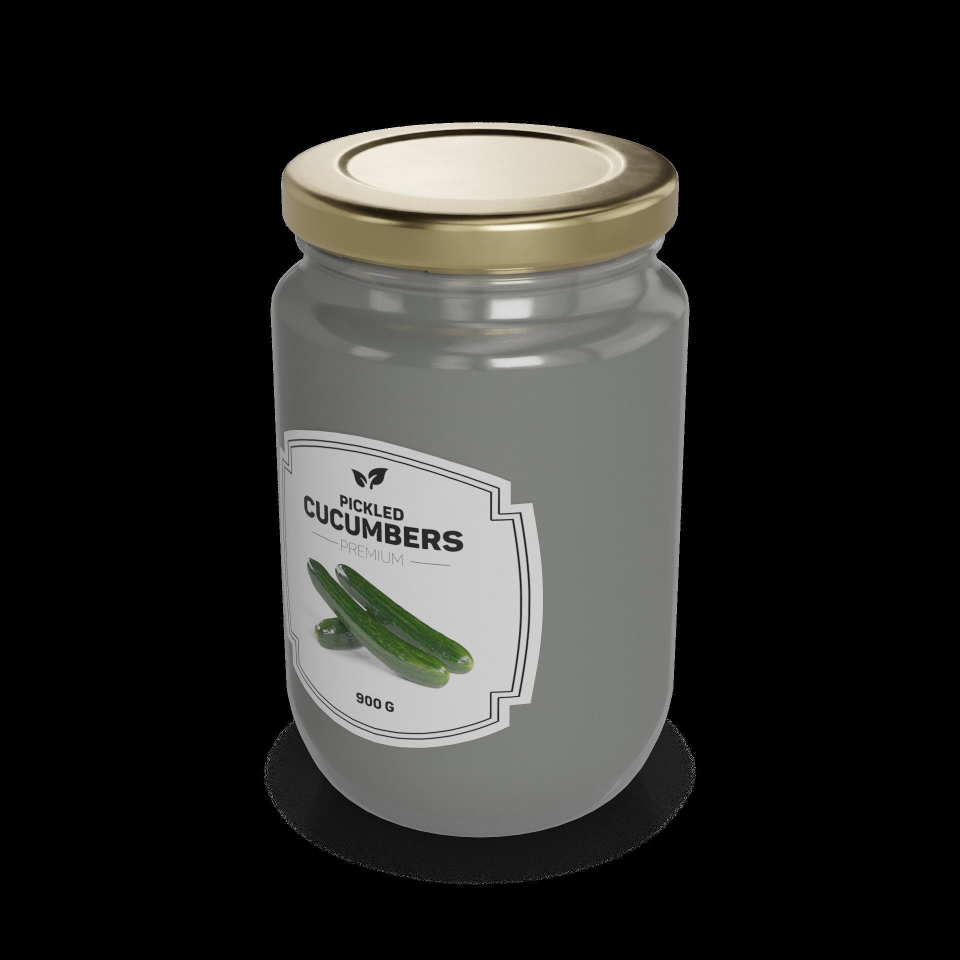 Pickled cucumbers Pickled Cucumbers 3D model_1