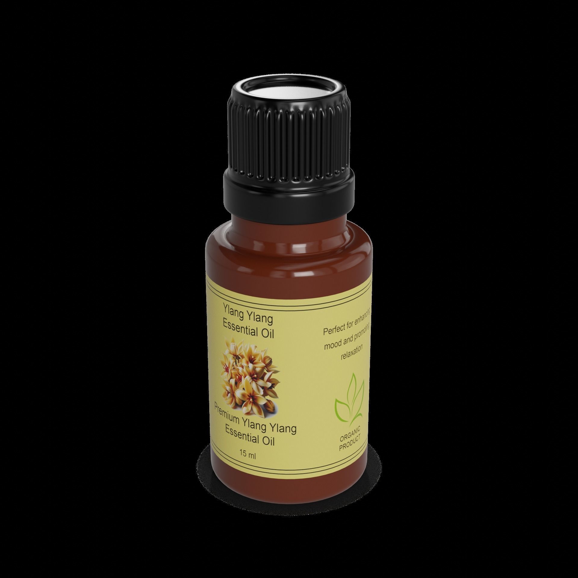 Essential oils Ylang Ylang Essential Oil 3D model_1