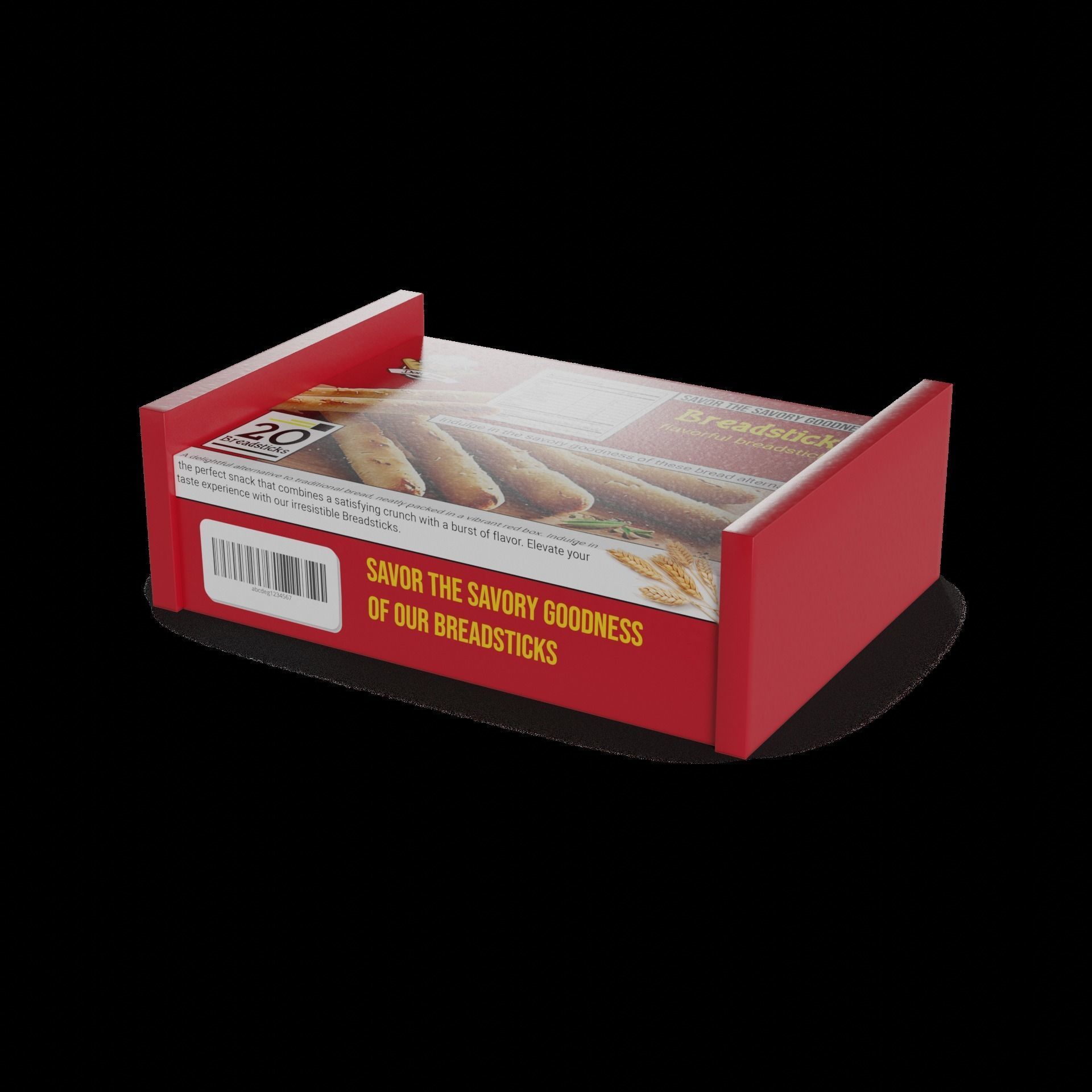 Breadsticks Breadsticks Low-poly 3D model_1