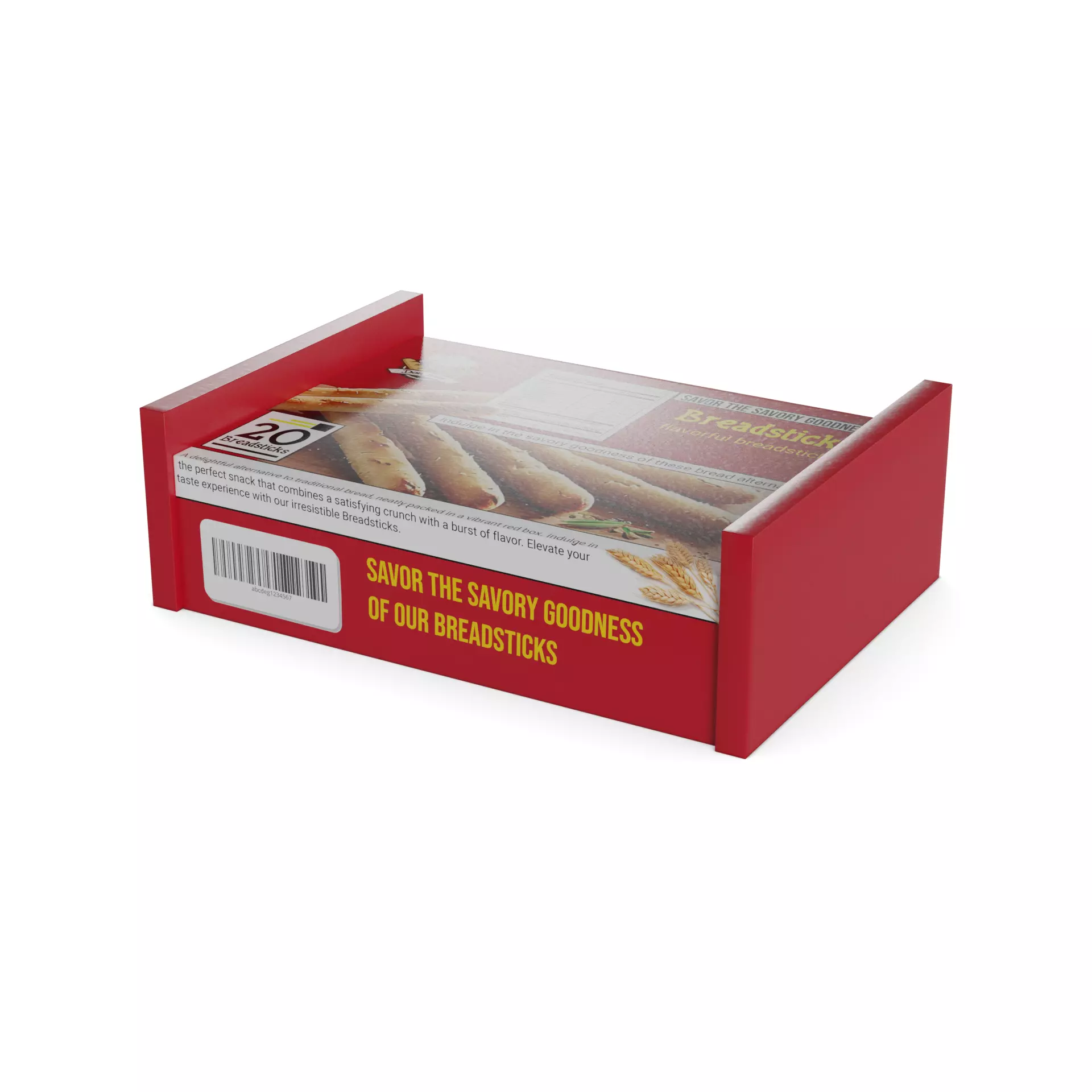 Breadsticks Breadsticks Low-poly 3D model_0