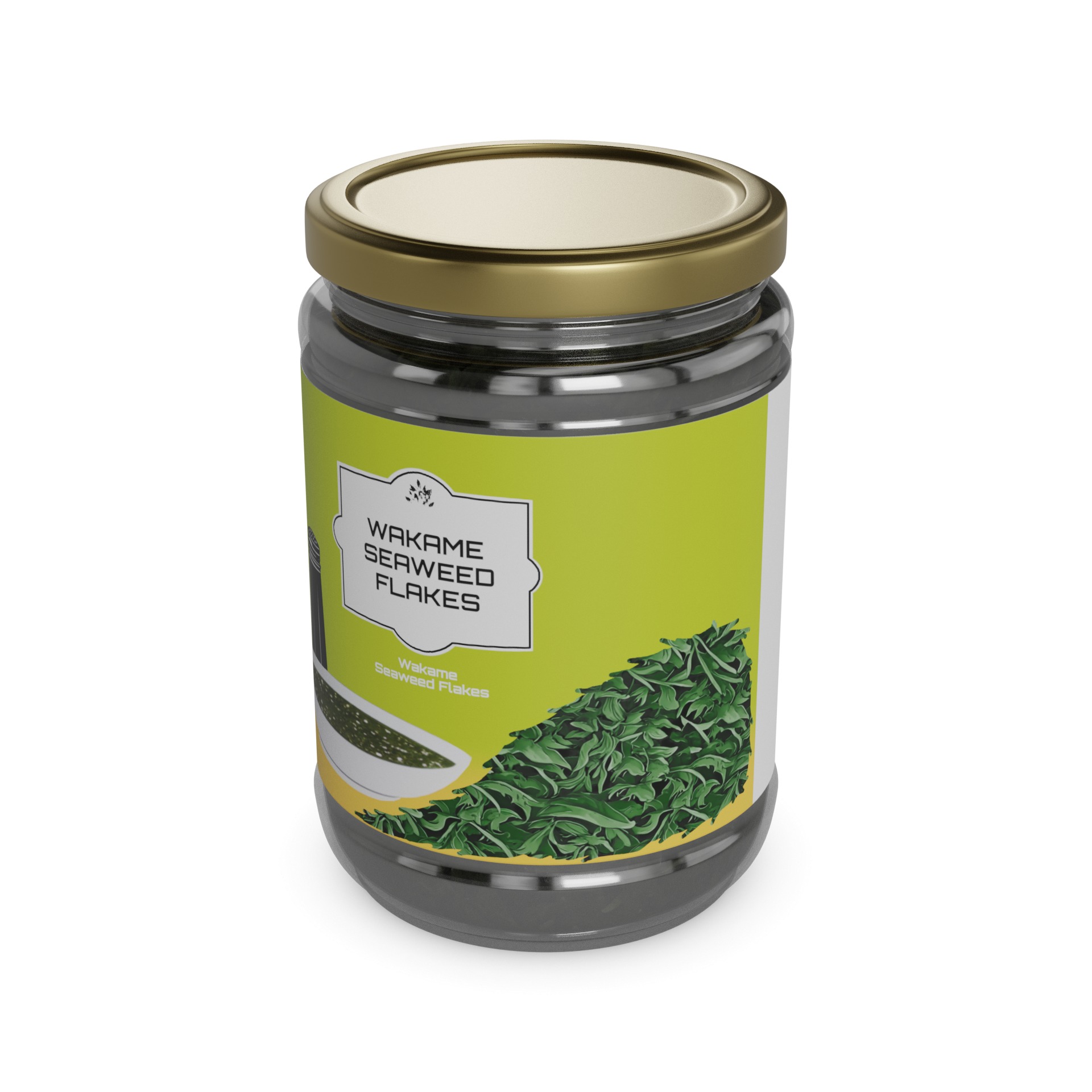 Wakame Seaweed Flakes 3D model_2