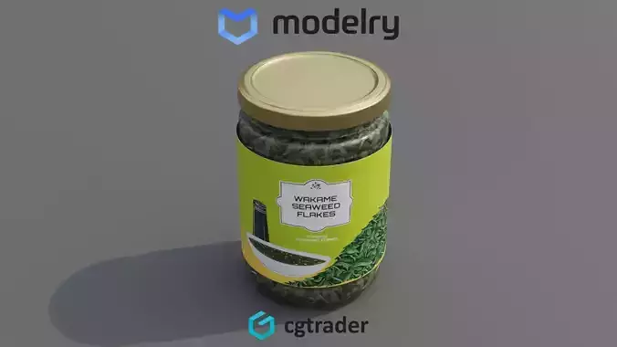 Wakame Seaweed Flakes 3D model