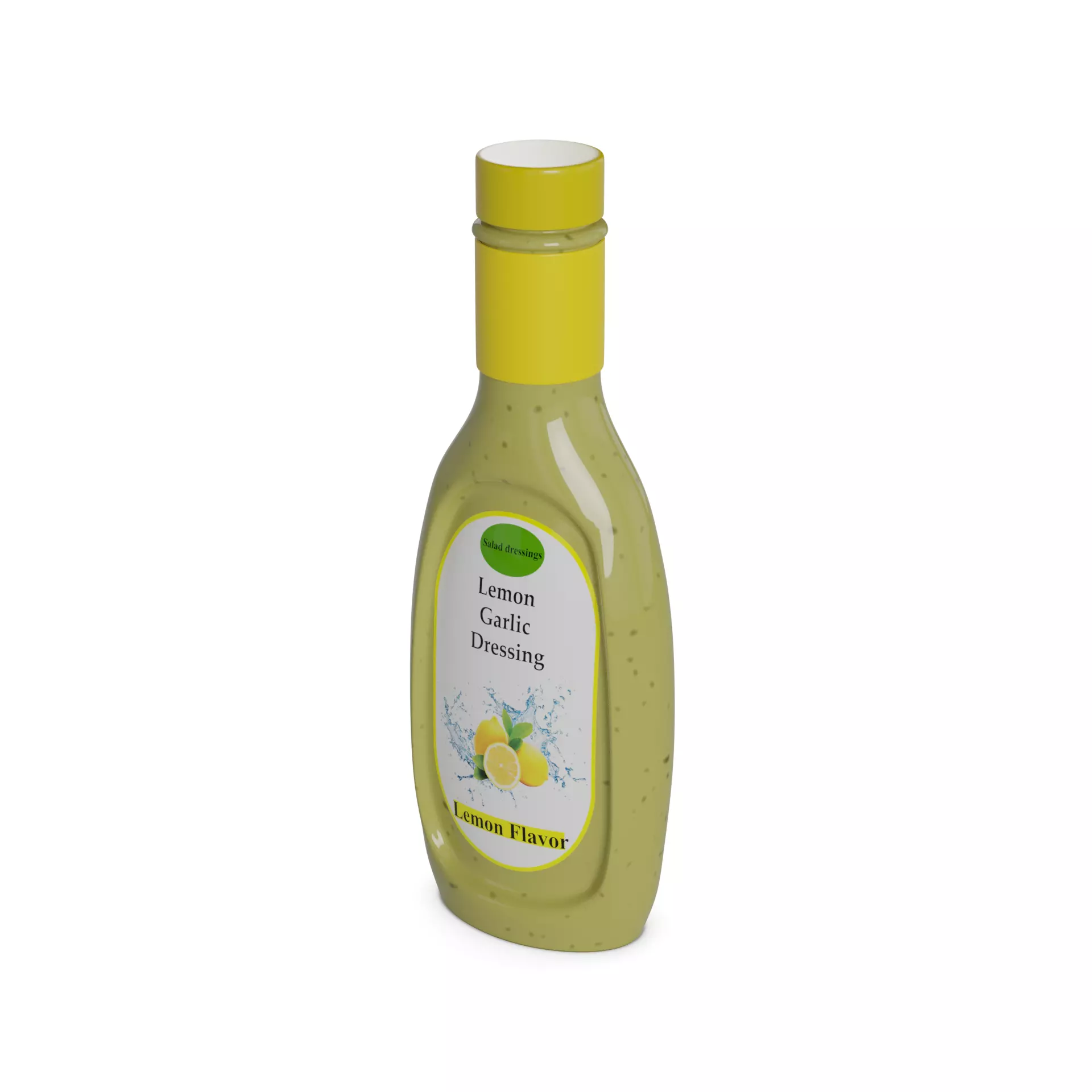 Salad dressings Lemon Garlic Dressing 3D model