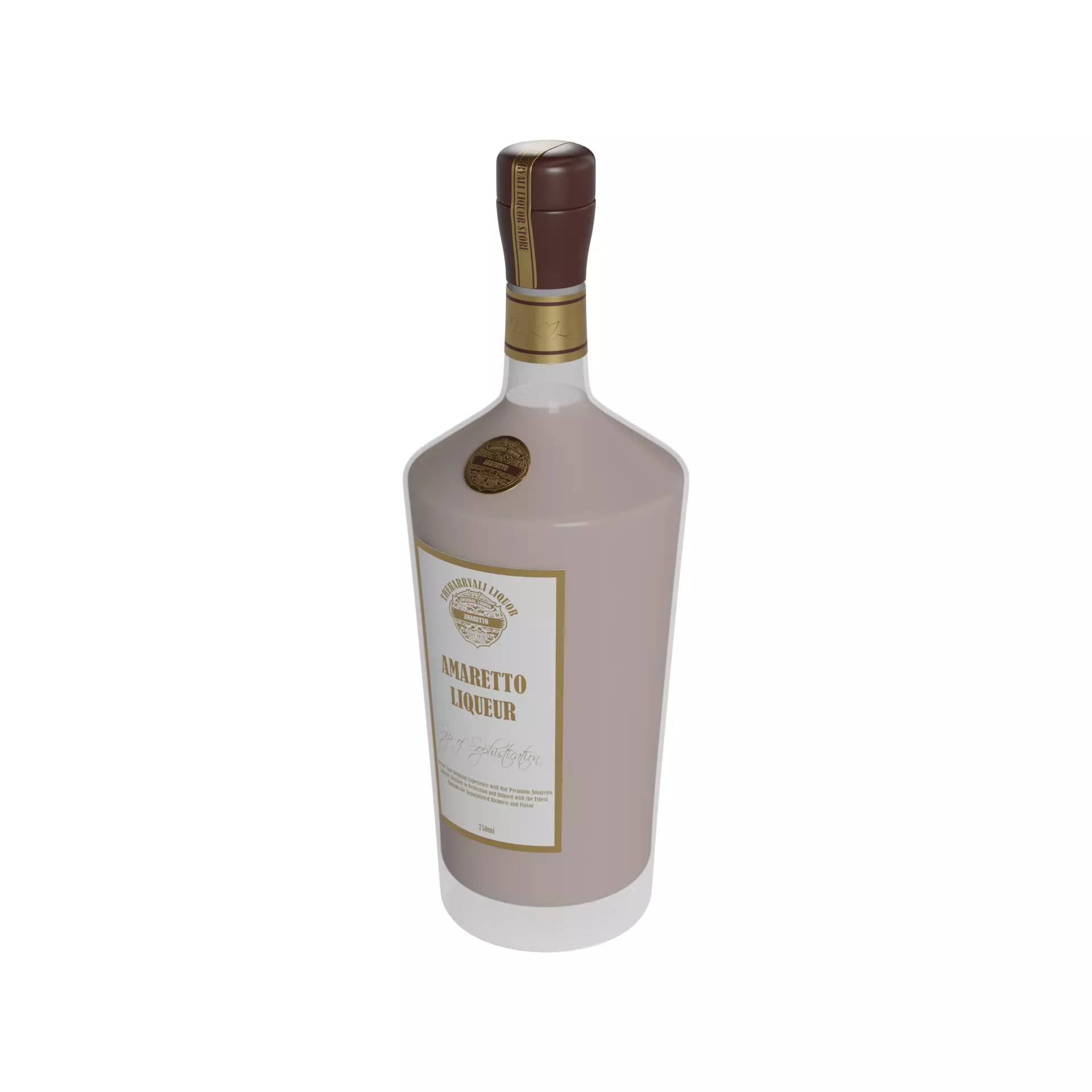 Liqueur Amaretto Liqueur 3D model_0