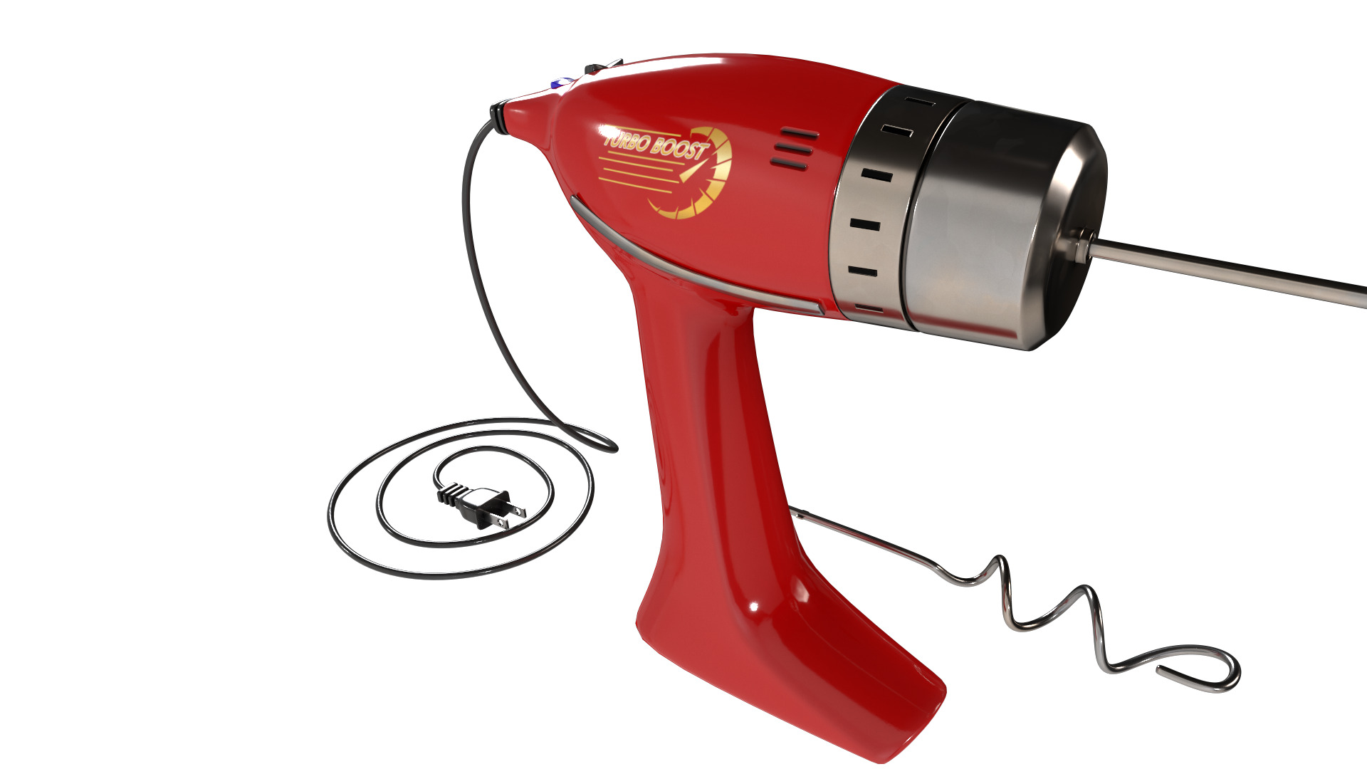 Kitchen appliances Hand Mixer 3D model_4