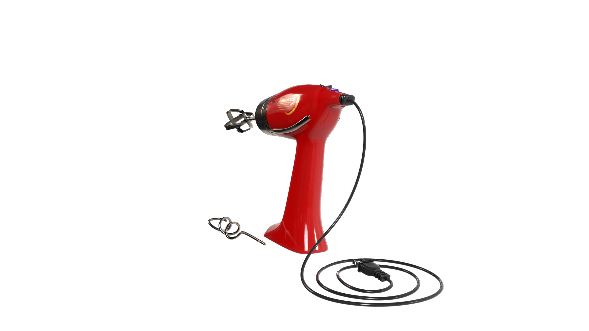 Kitchen appliances Hand Mixer 3D model_7