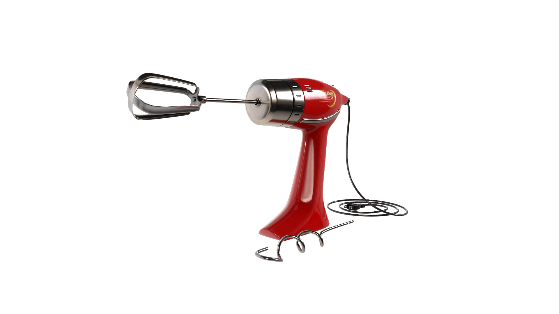 Kitchen appliances Hand Mixer 3D model_3