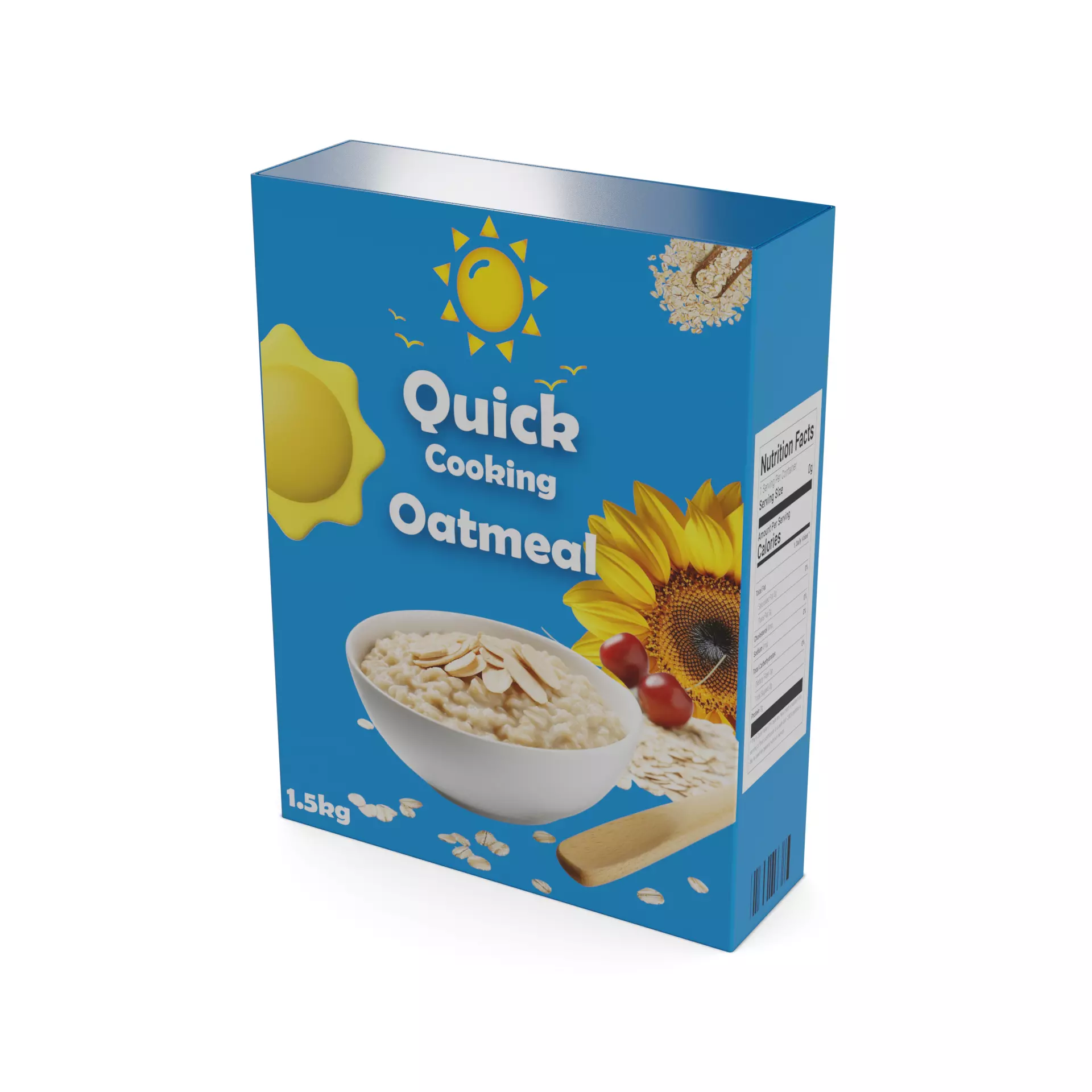Oatmeal barley and pearl barley Oatmeal Free low-poly 3D model
