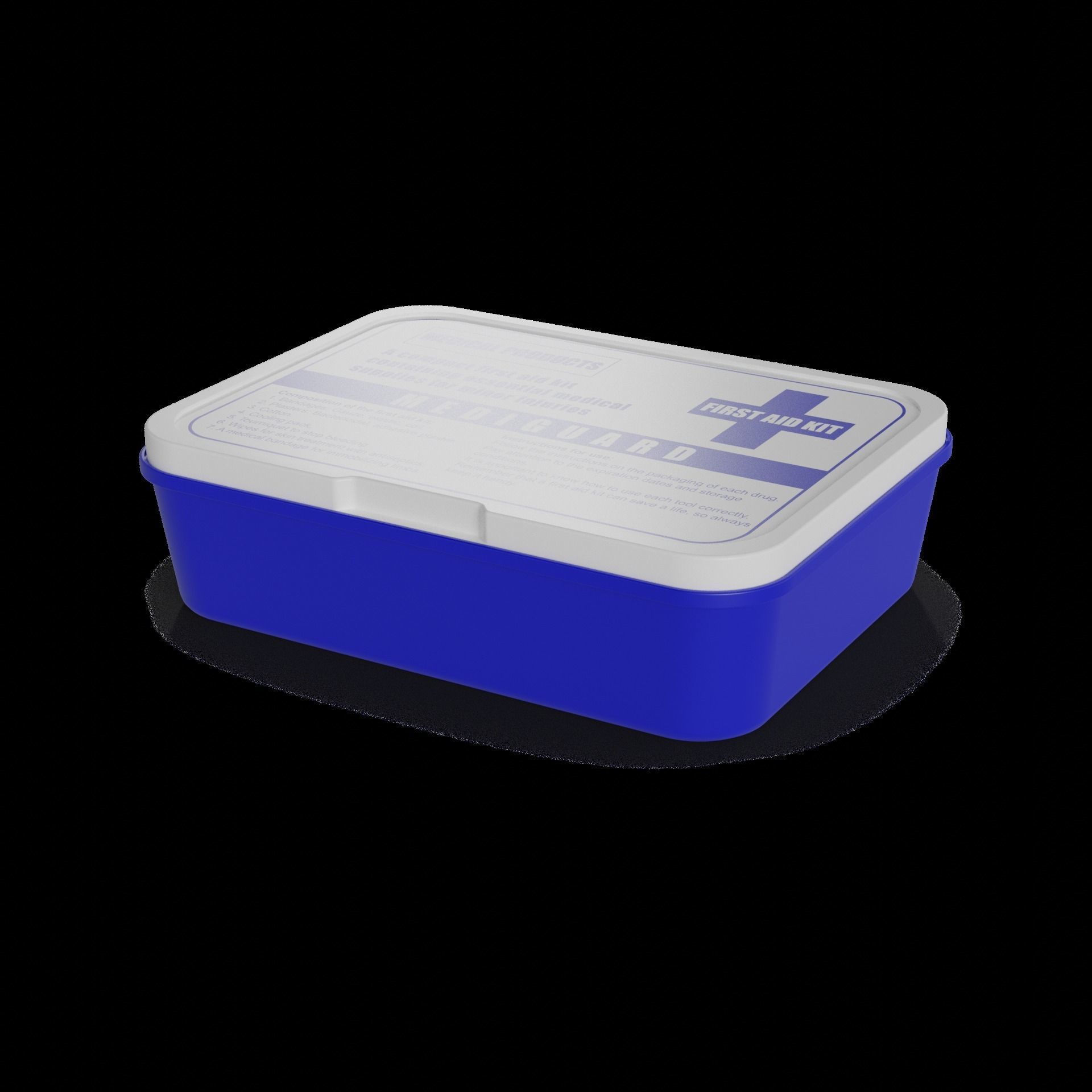Other medical products First Aid Kit Low-poly 3D model_1