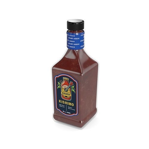 BBQ and steak sauces Memphis BBQ Sauce 3D model