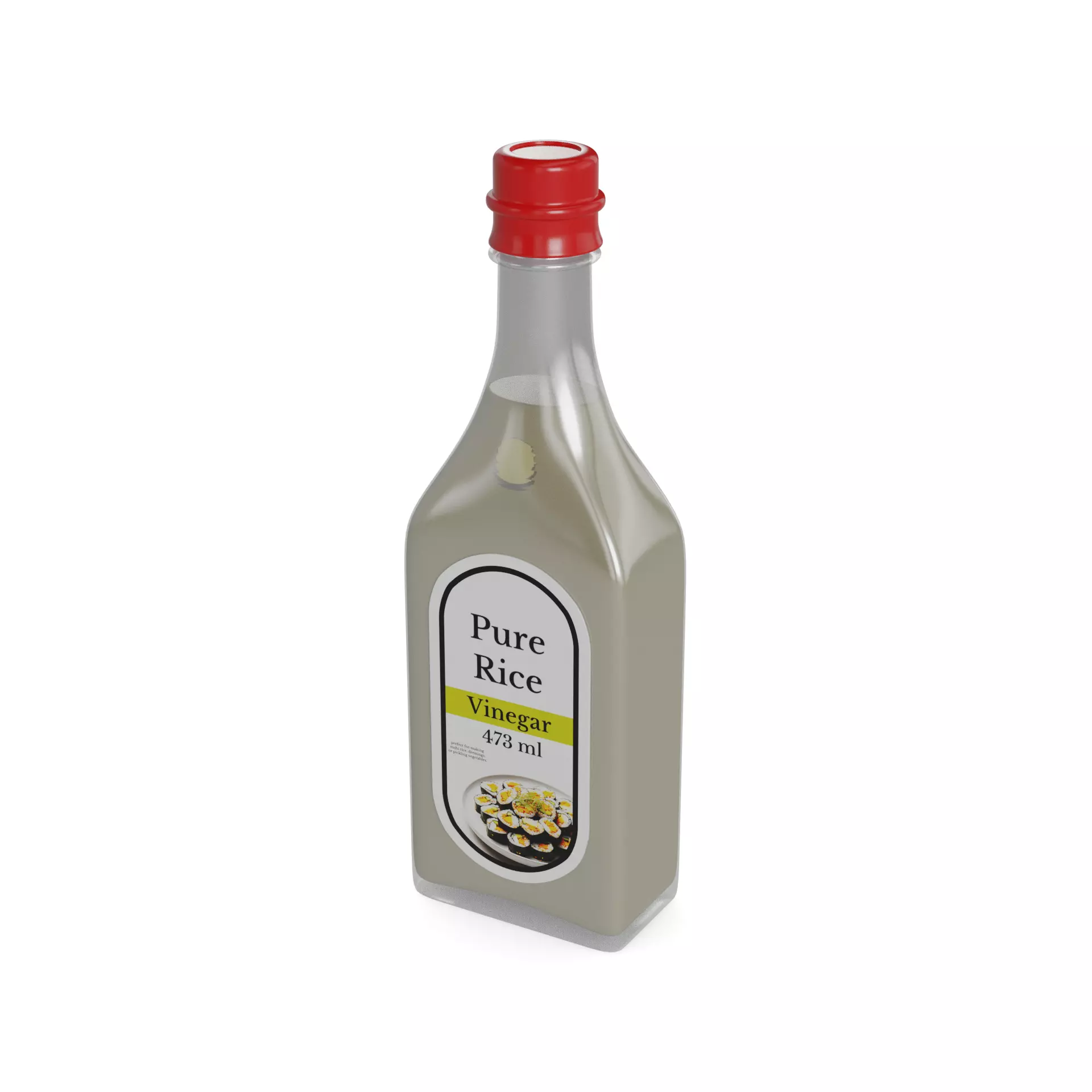 Sauces and Condiments Rice Vinegar 3D model_0
