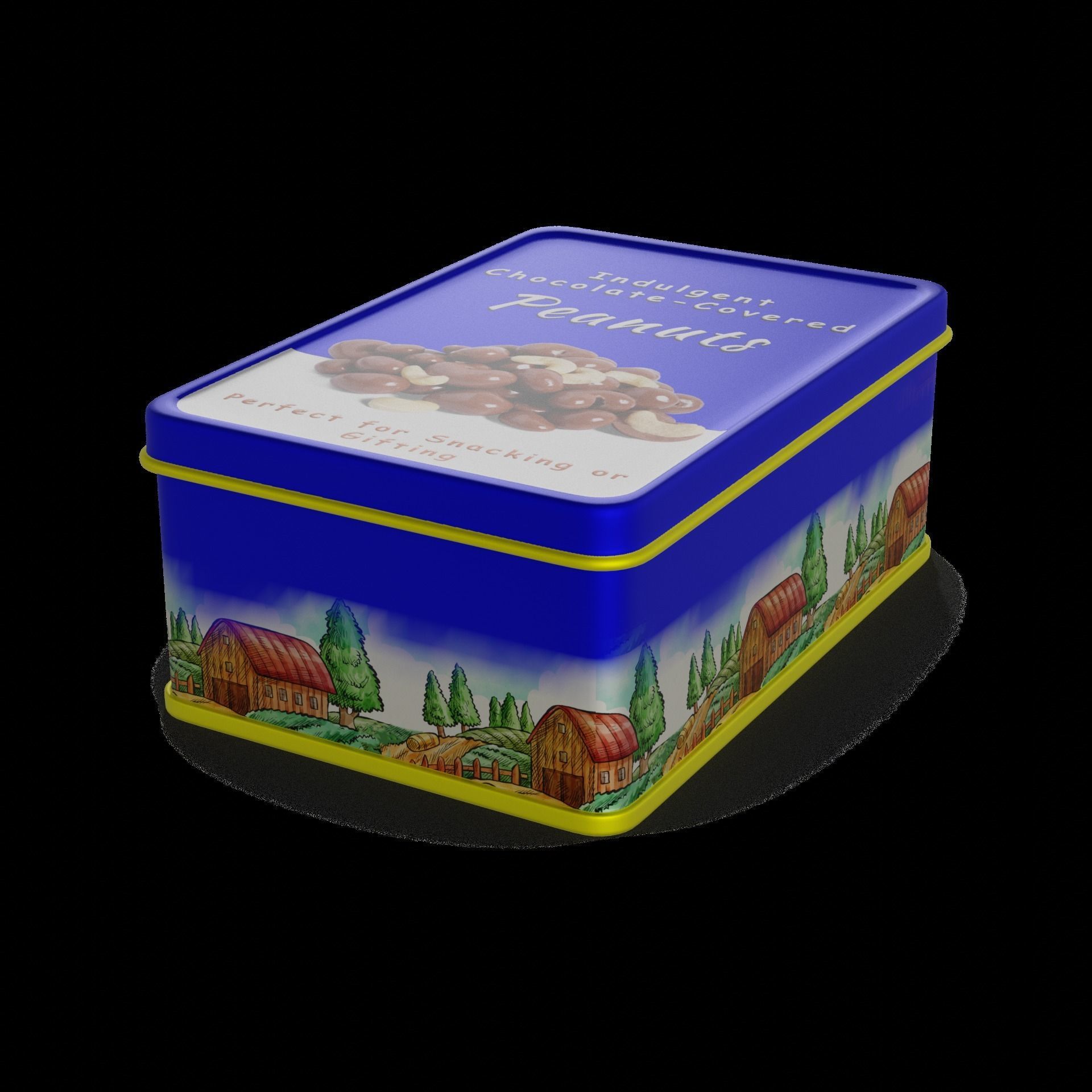 Peanuts Peanuts Low-poly 3D model_1