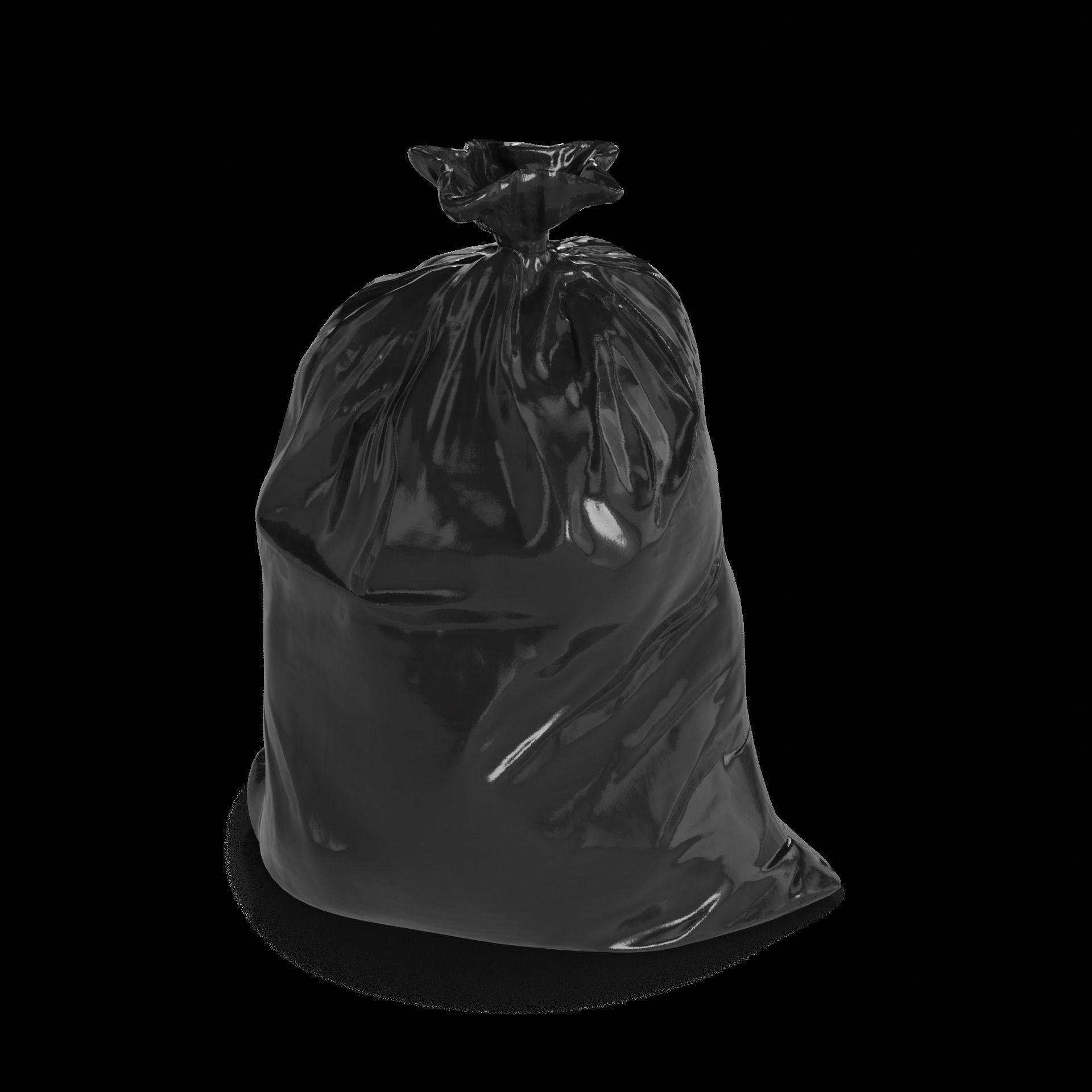 Trash bags Trash Bags Low-poly 3D model_1