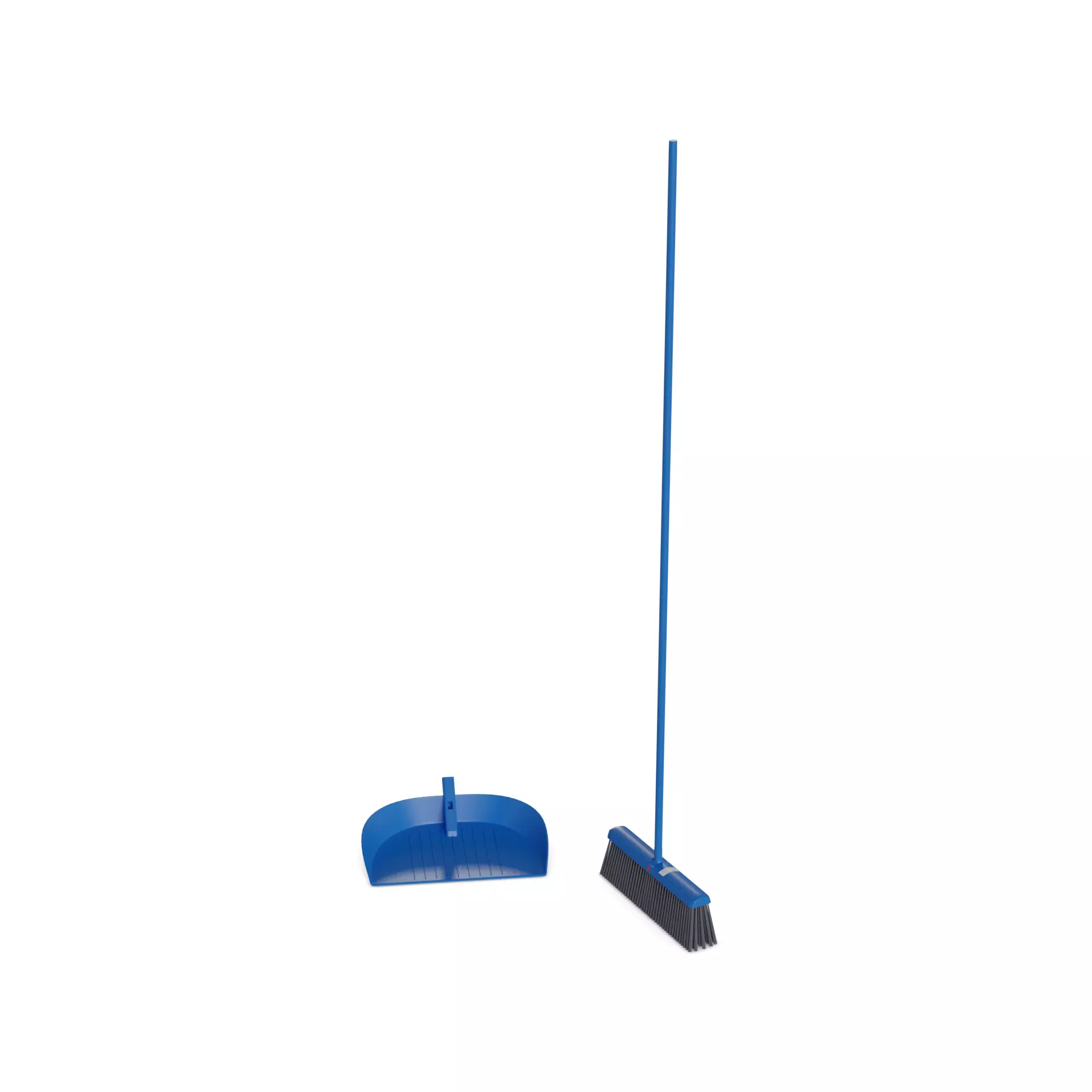 Brooms mops and window squeegees Broom and Dustpan Set 3D model_0