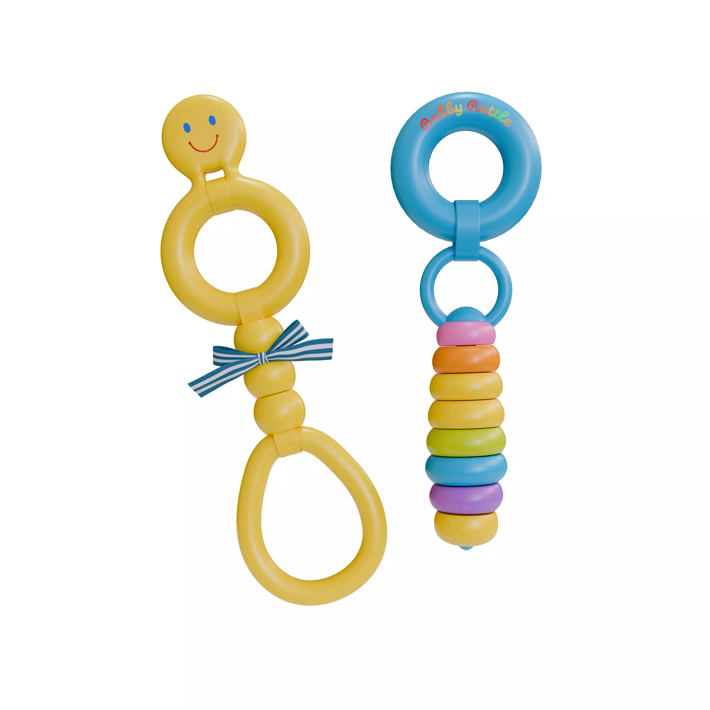 Baby and educational toys Baby Rattle 3D model_0