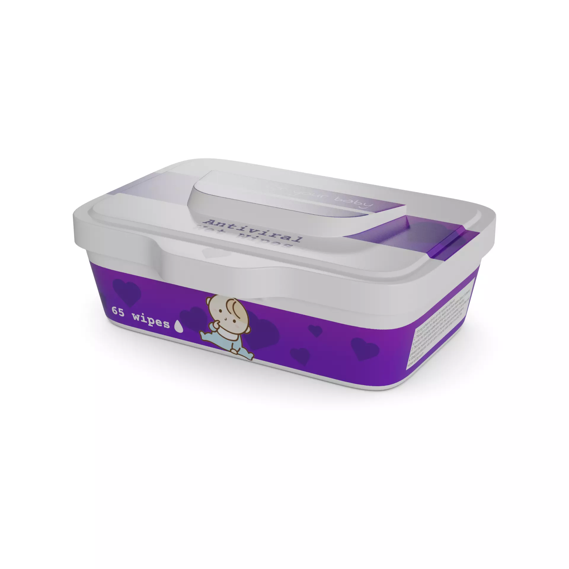 Wet wipes Wet Wipes Low-poly 3D model
