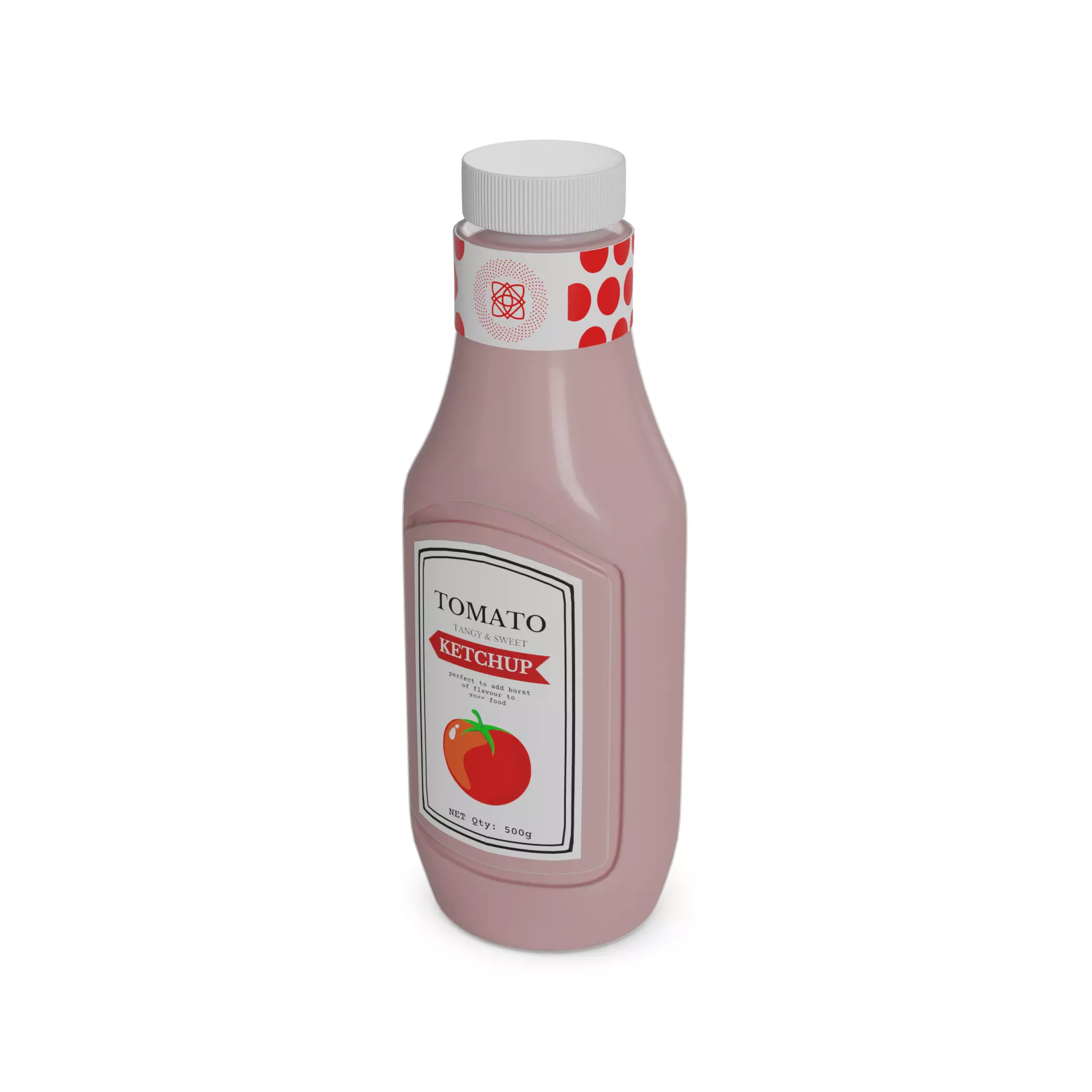 Tomato sauces and pastes Tomato Ketchup Low-poly 3D model_0