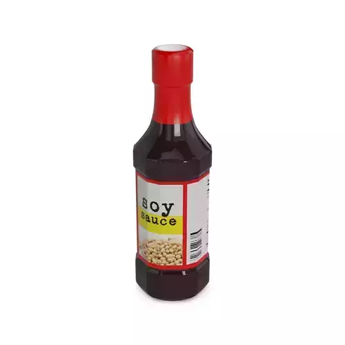 Sauces and Condiments Soy Sauce Low-poly 3D model