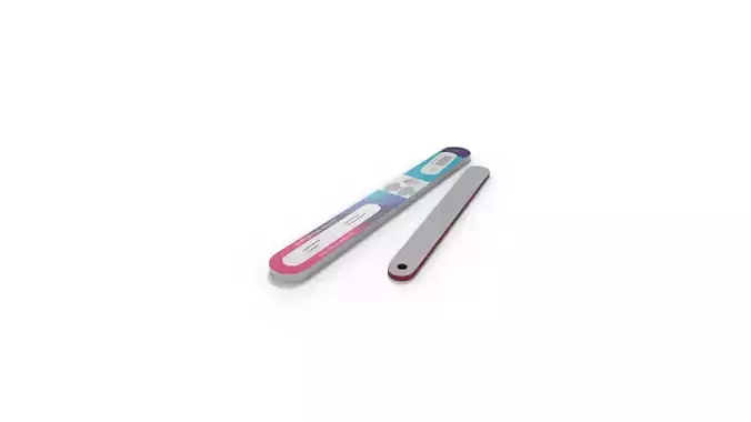 Manicure and pedicure tools Nail File Low-poly 3D model
