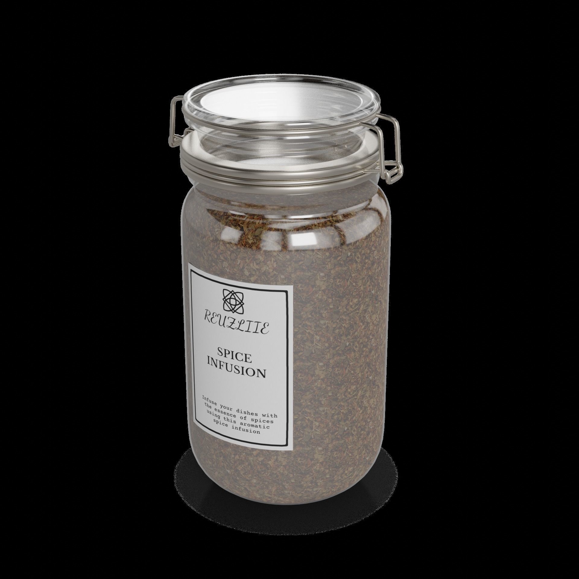 Spice and herbs mixes Spice Infusion Low-poly 3D model_1