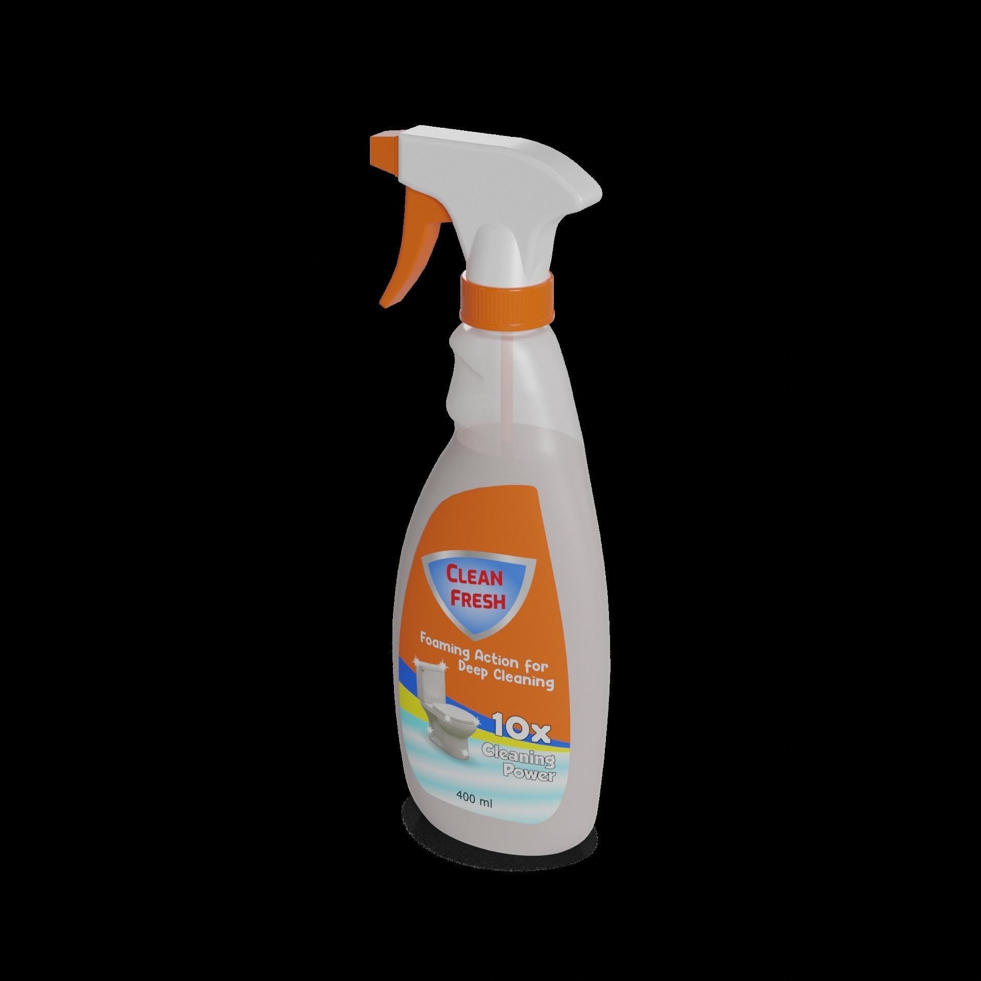 All-purpose cleaners All-Purpose Cleaning Foam Low-poly 3D model_1