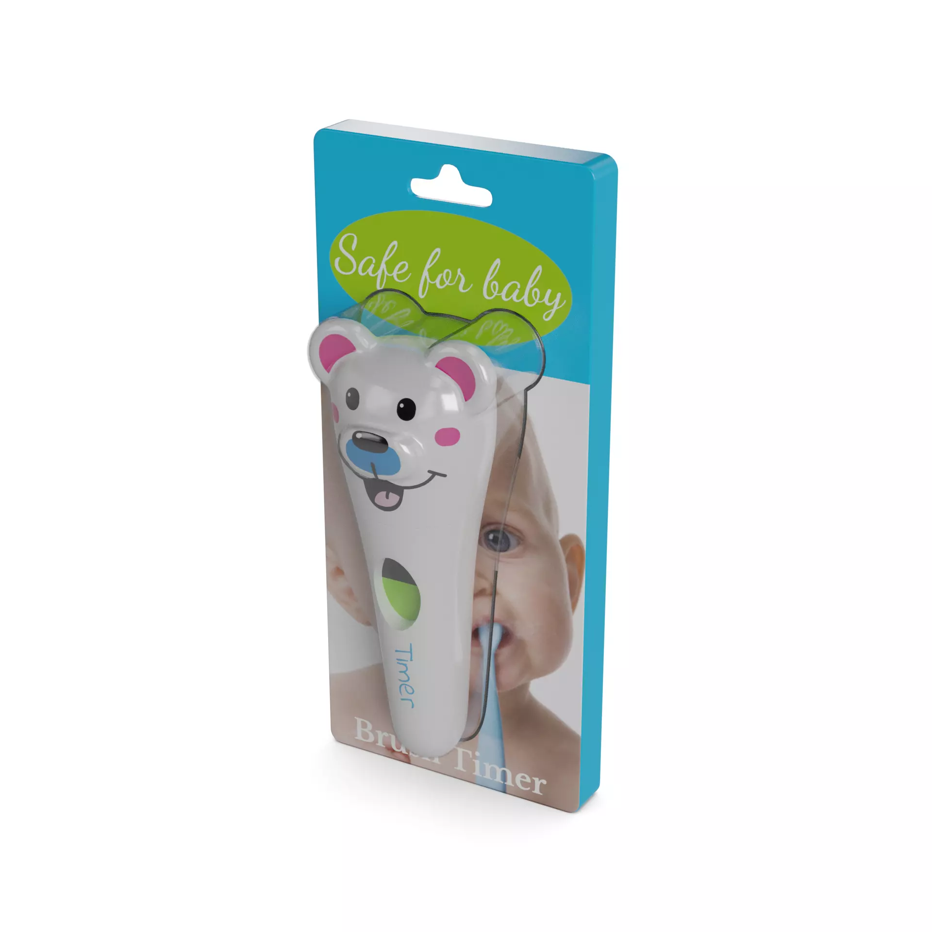 Oral hygiene products Toothbrush Timer Low-poly 3D model