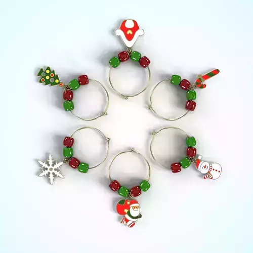 Festive accessories Festive Wine Glass Charms