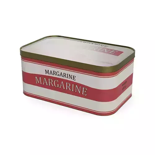 Margarine Margarine in a Metal Tin