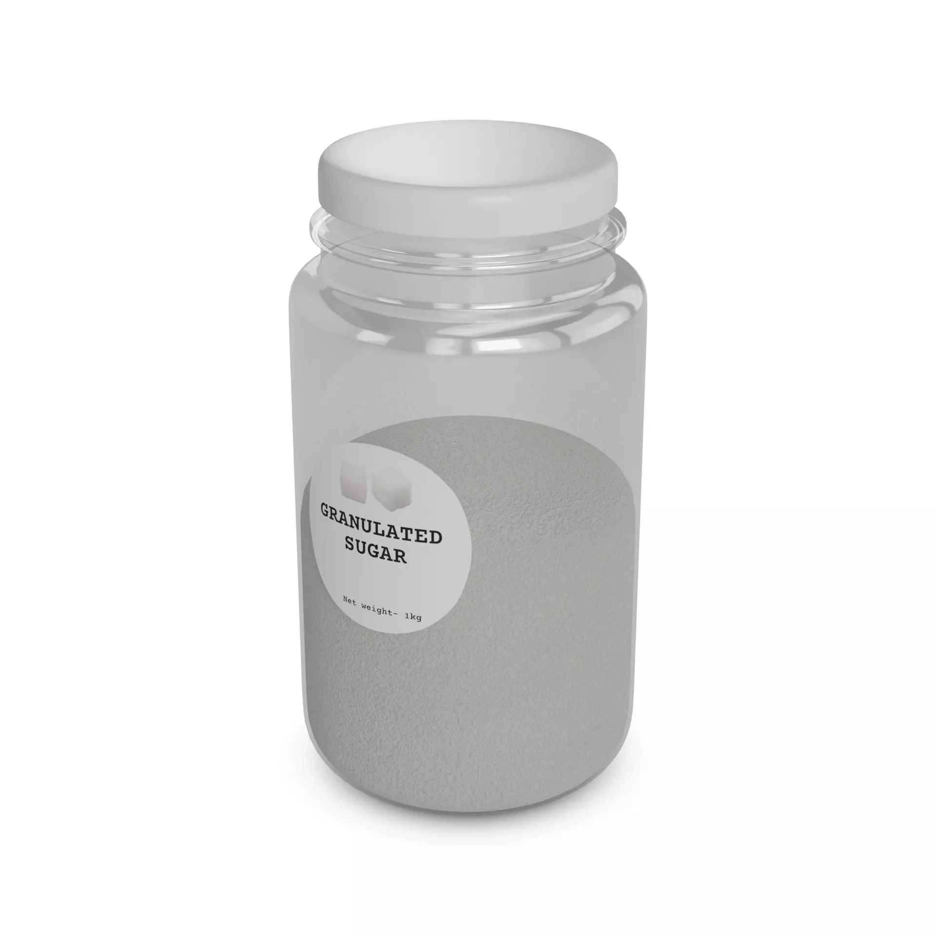 Baking essentials Sugar Low-poly 3D model_0