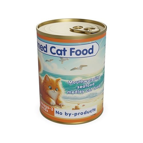 Canned cat food Canned Cat Food 3D model