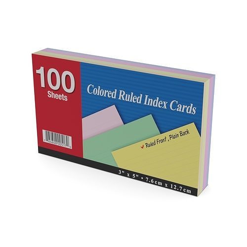 Paper paper products Index Cards Low-poly 3D model