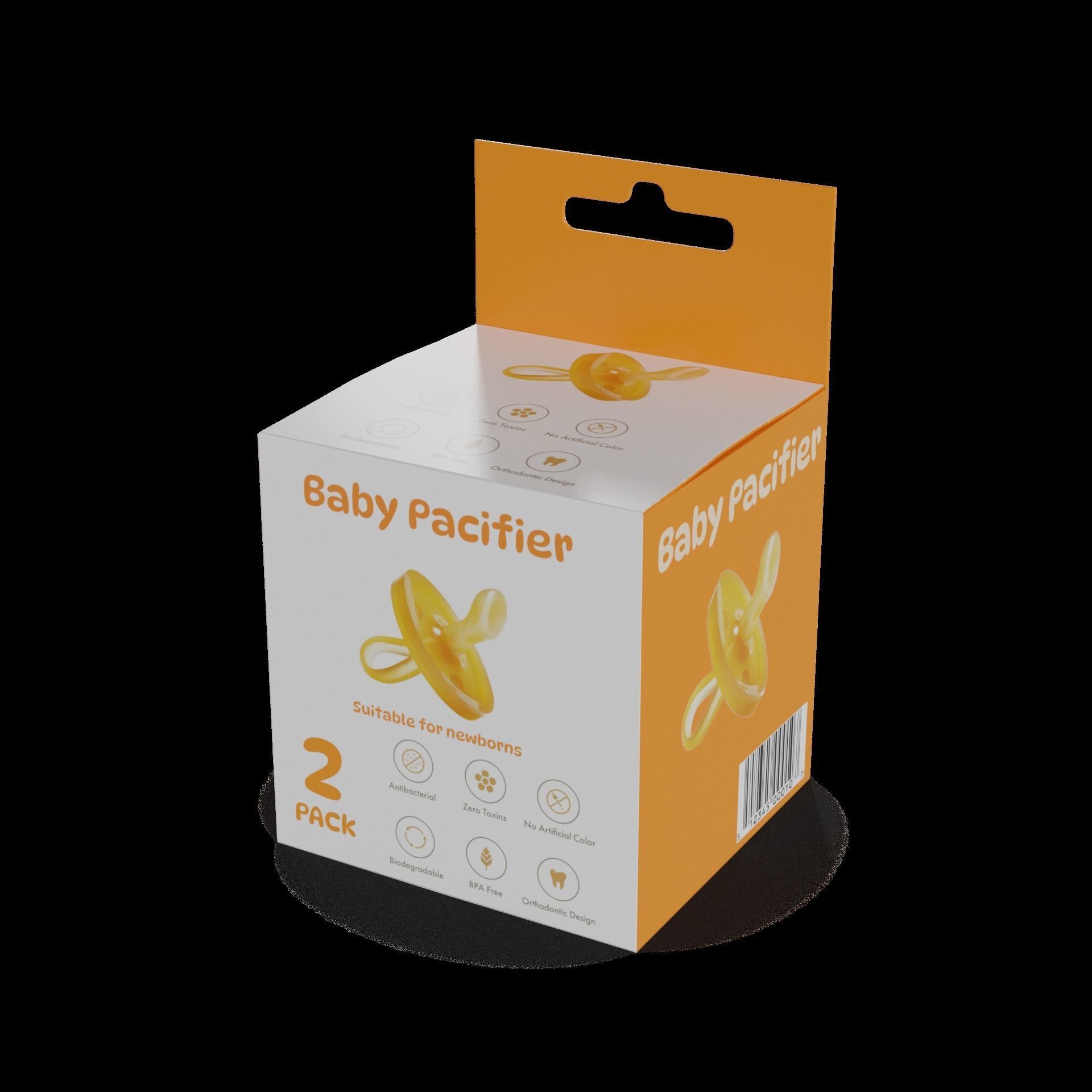 Other baby care products Baby Pacifier Low-poly 3D model_1