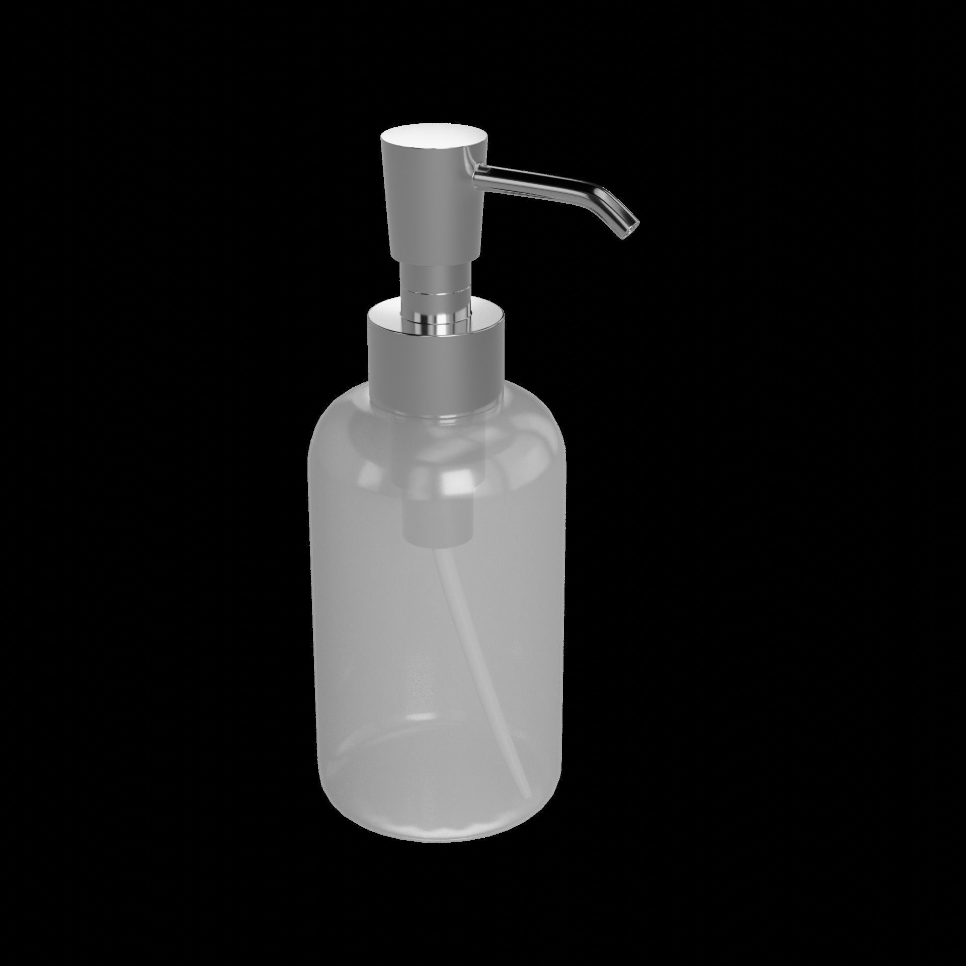 Bathroom accessories Soap Dispenser Low-poly 3D model_1