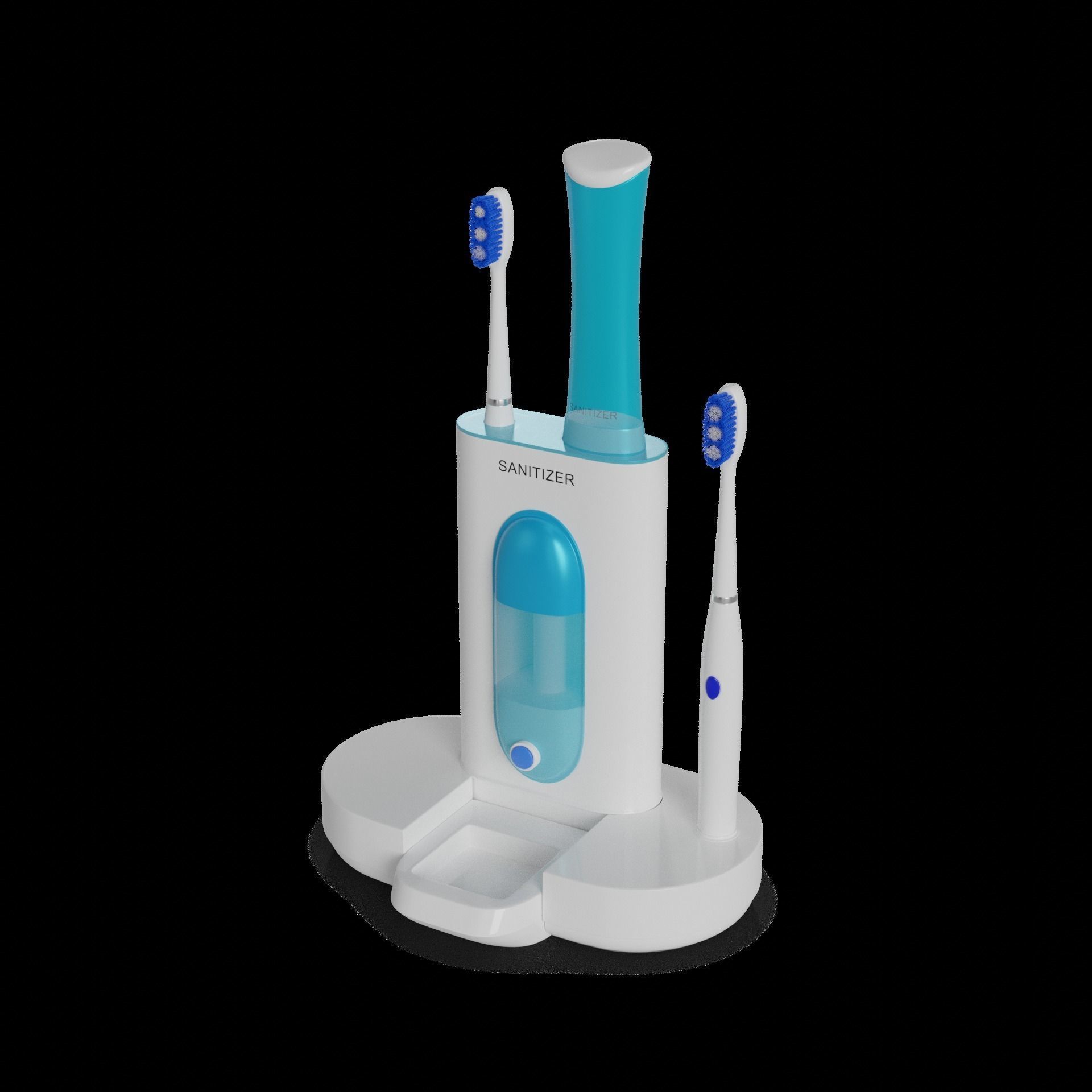 Oral hygiene products Toothbrush Sanitizer 3D model_1