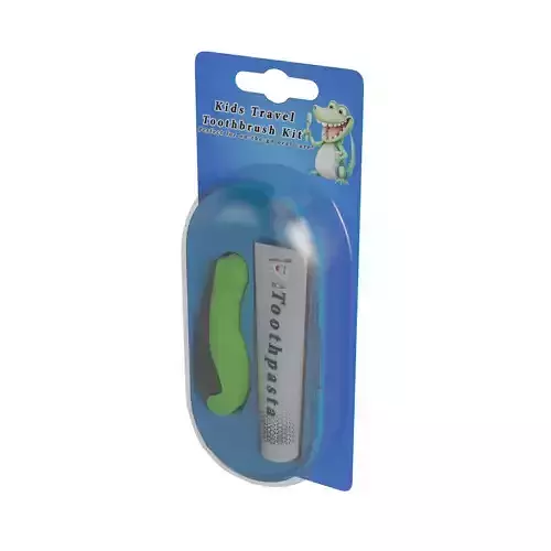 Oral hygiene products Travel Toothbrush Kit 3D model