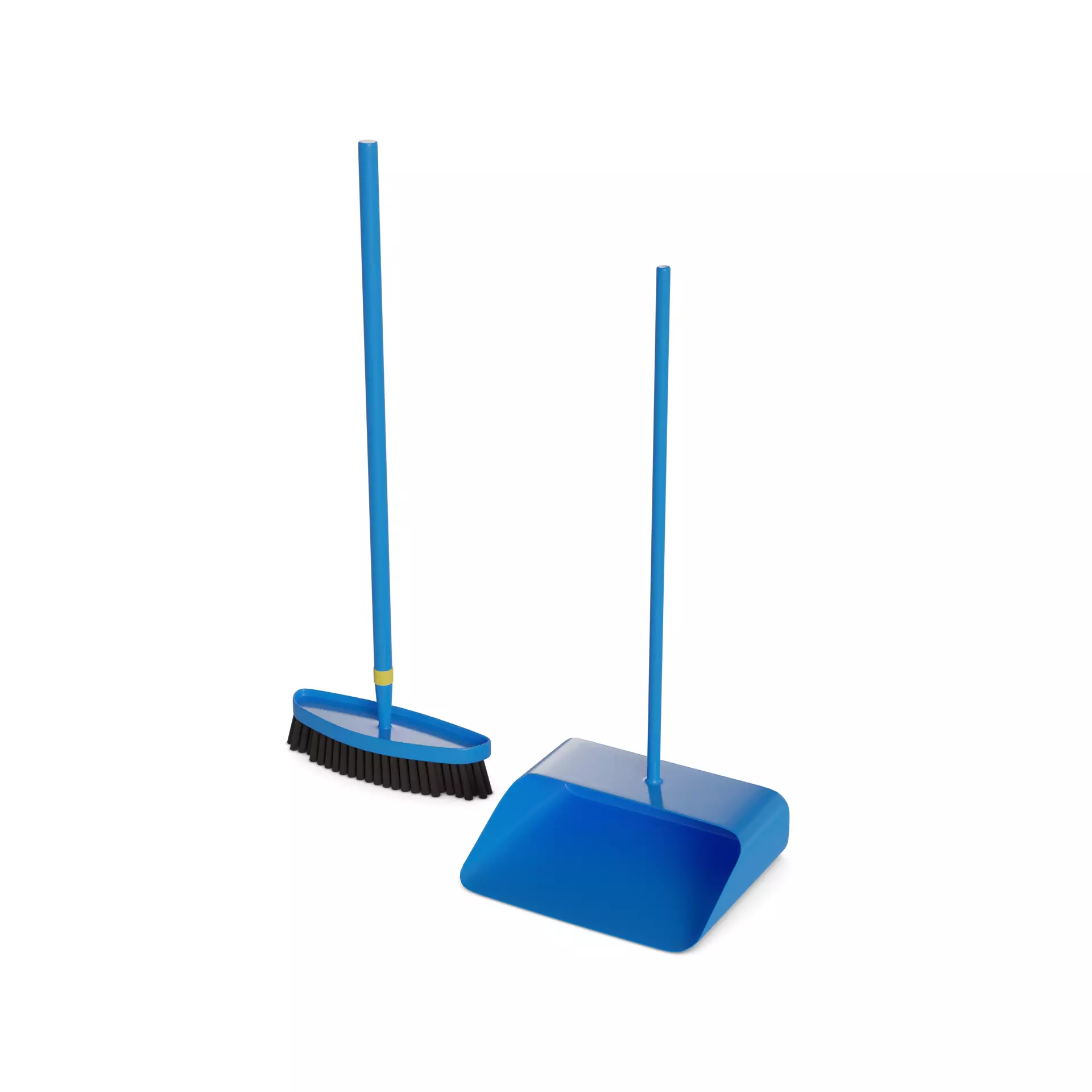 Brooms mops and window squeegees Broom and Dustpan Set Low-poly 3D model_0