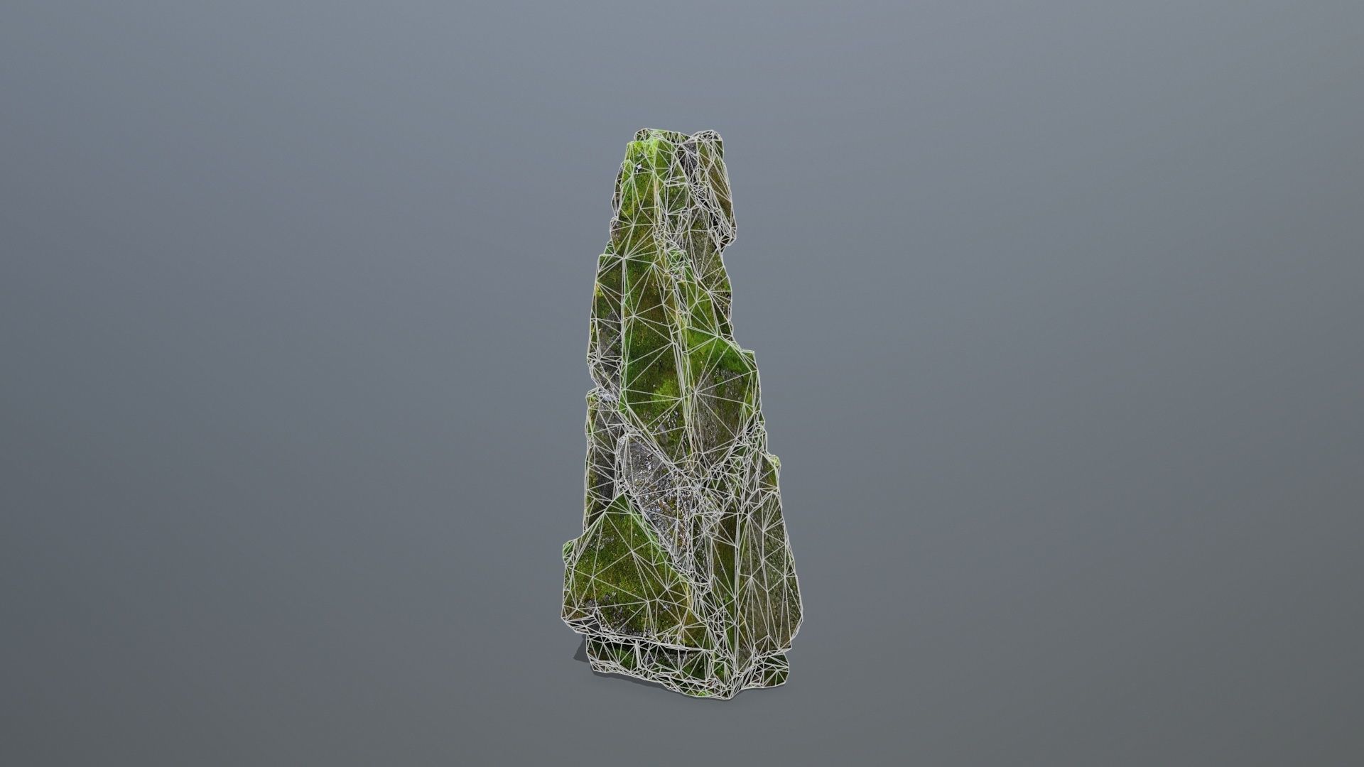  mossy forest river stones Low-poly 3D model_10