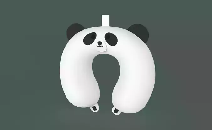 Cartoon Panda U-Shaped Neck Pillow