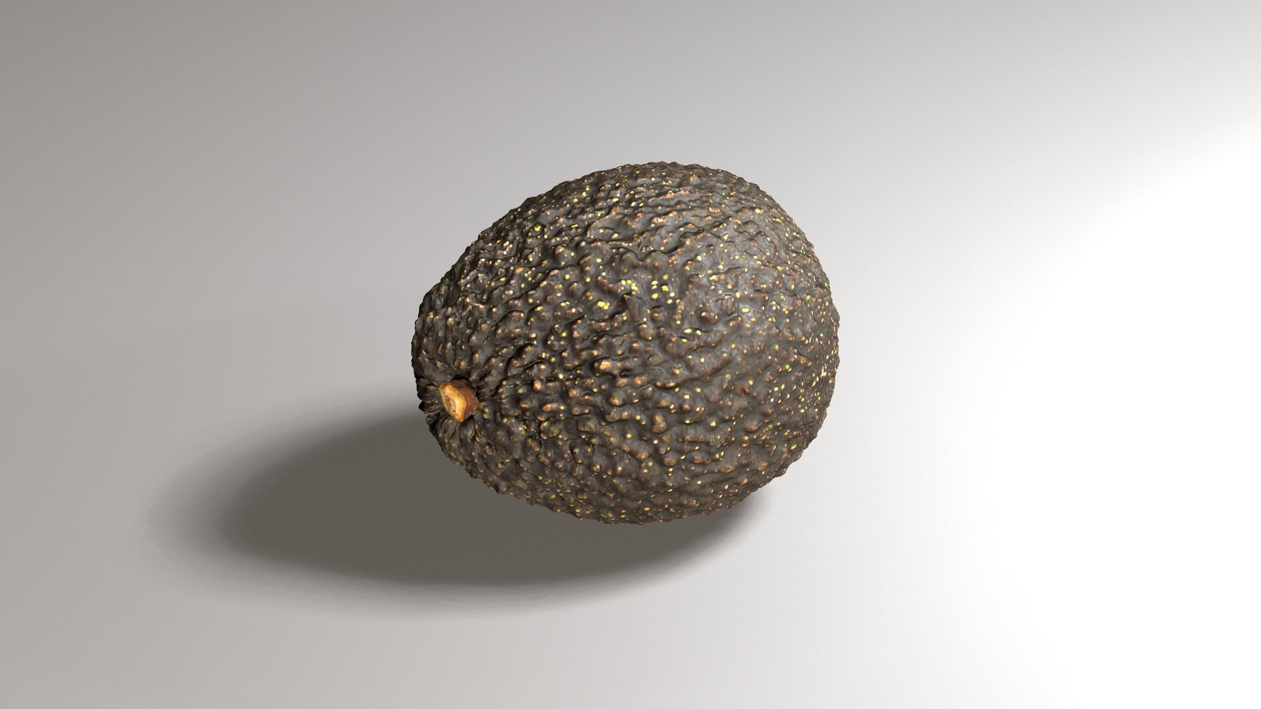 Avocado - Photorealistic Scan  Low-poly 3D model_3