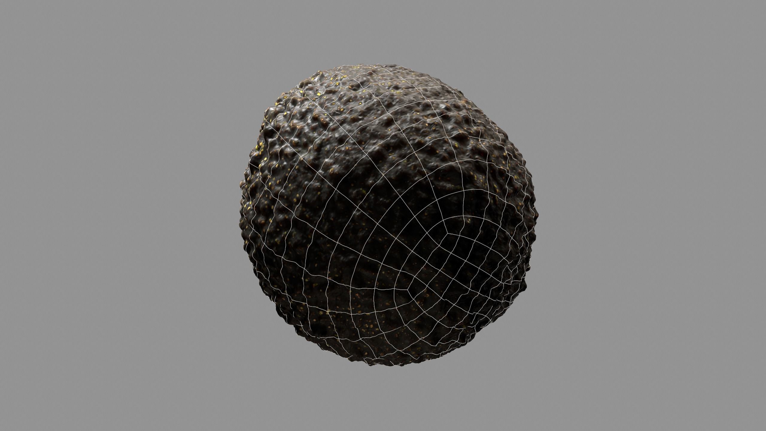 Avocado - Photorealistic Scan  Low-poly 3D model_12
