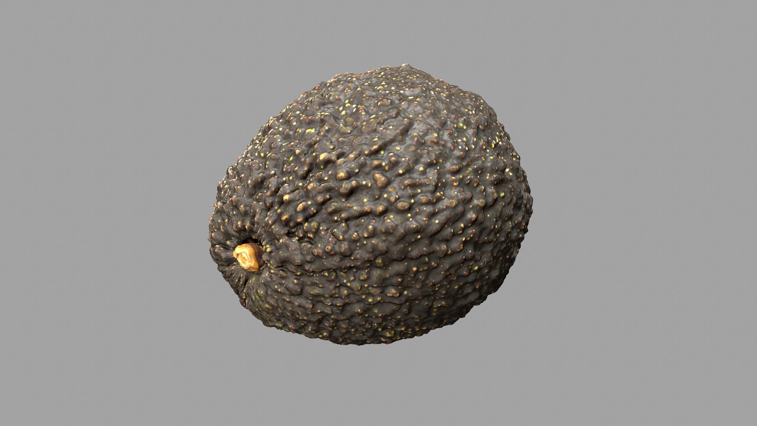 Avocado - Photorealistic Scan  Low-poly 3D model_1