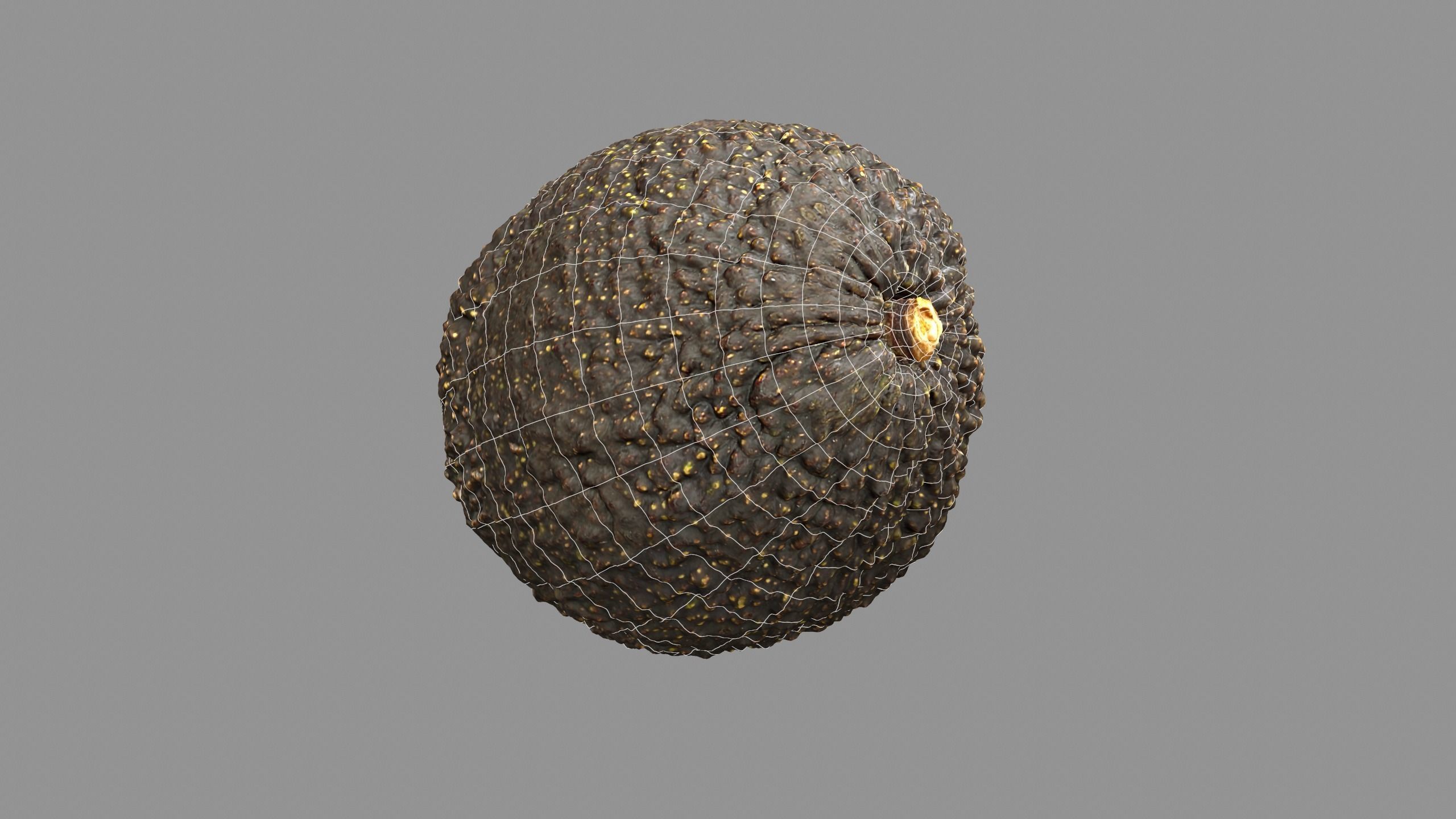 Avocado - Photorealistic Scan  Low-poly 3D model_10