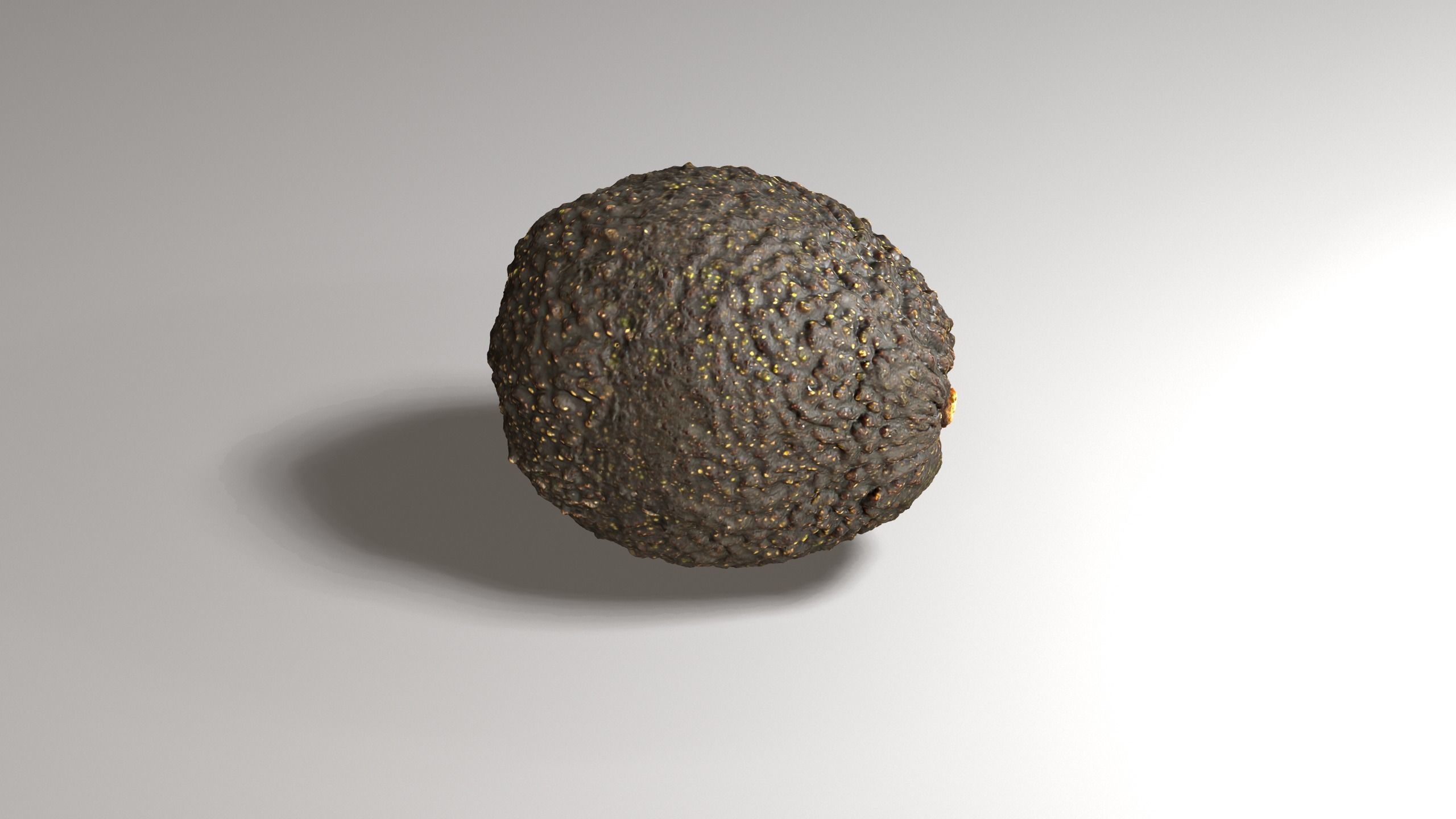 Avocado - Photorealistic Scan  Low-poly 3D model_9